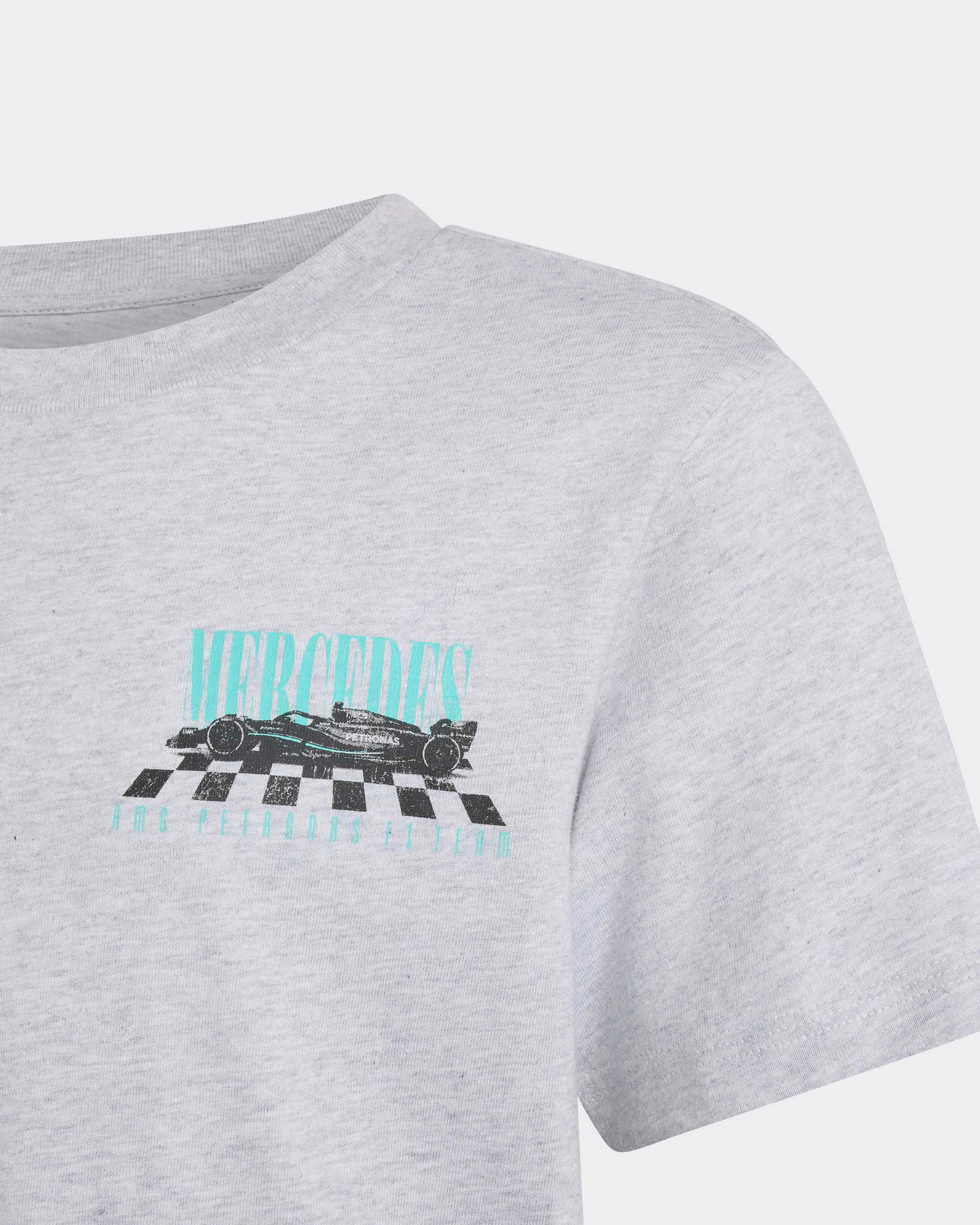 Kids Graphic Overtake T-shirt Grey - Image 5