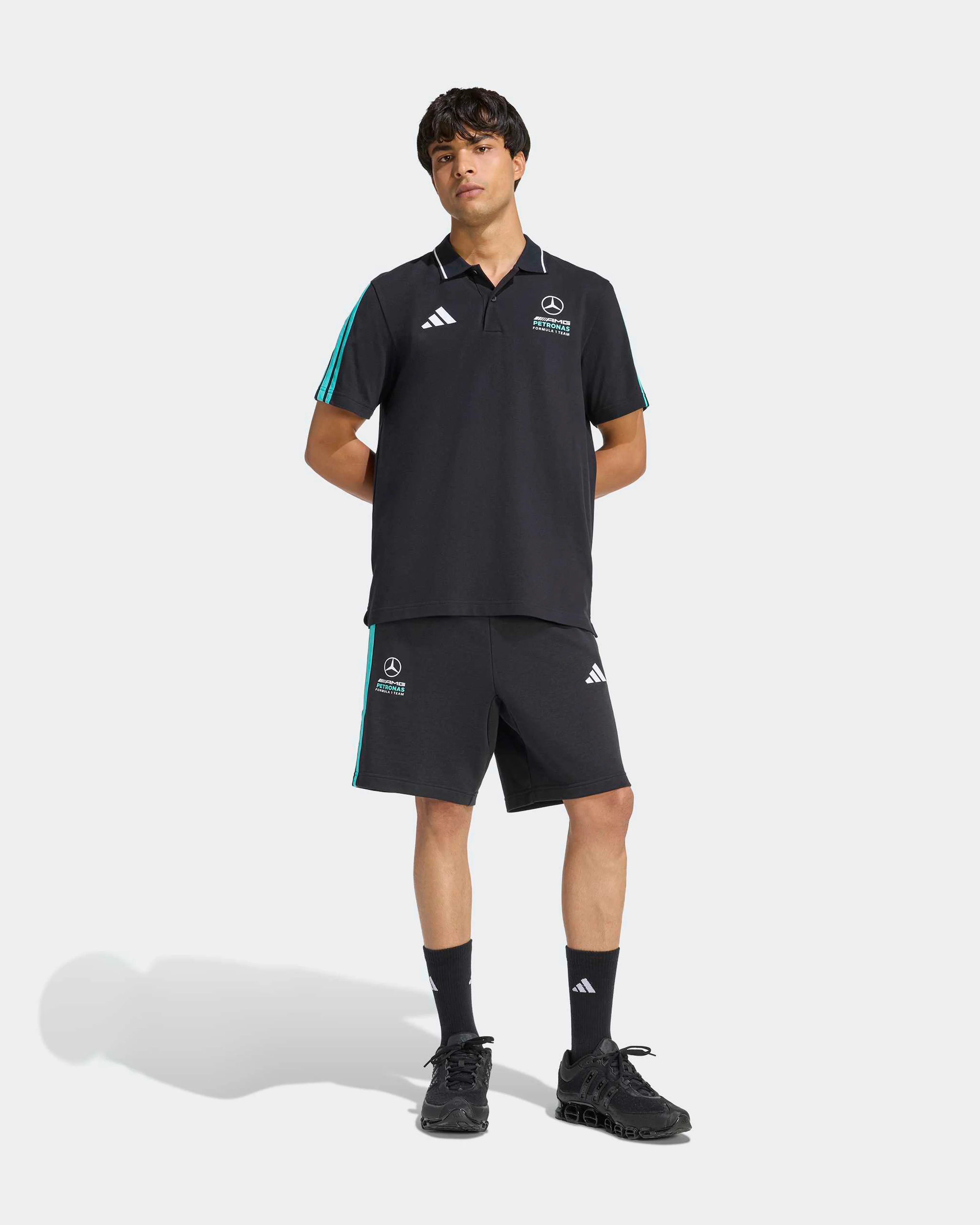 Mens DNA Polo Black - Image 3