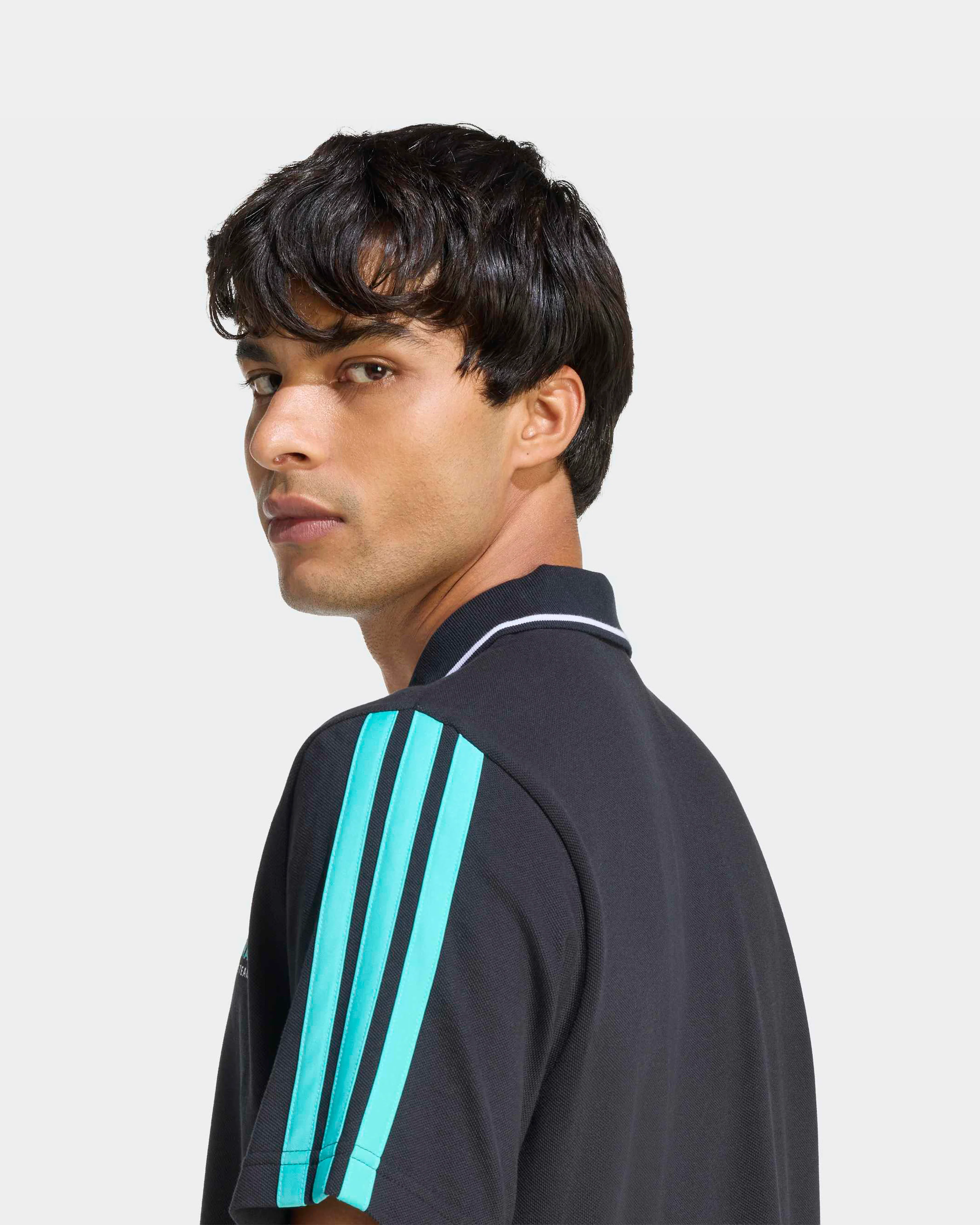 Mens DNA Polo Black - Image 5