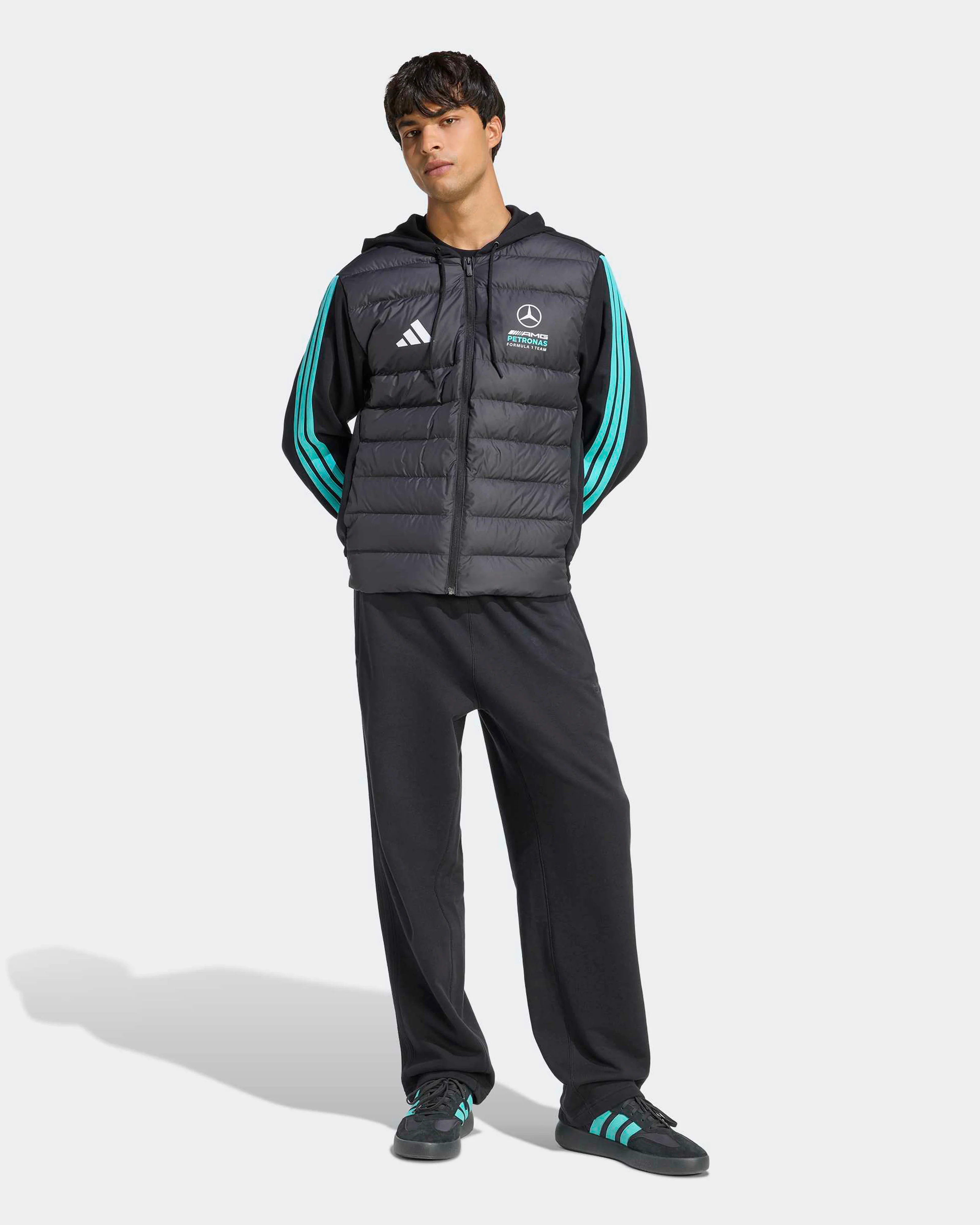 Mens DNA Puffer Jacket Black - Image 3