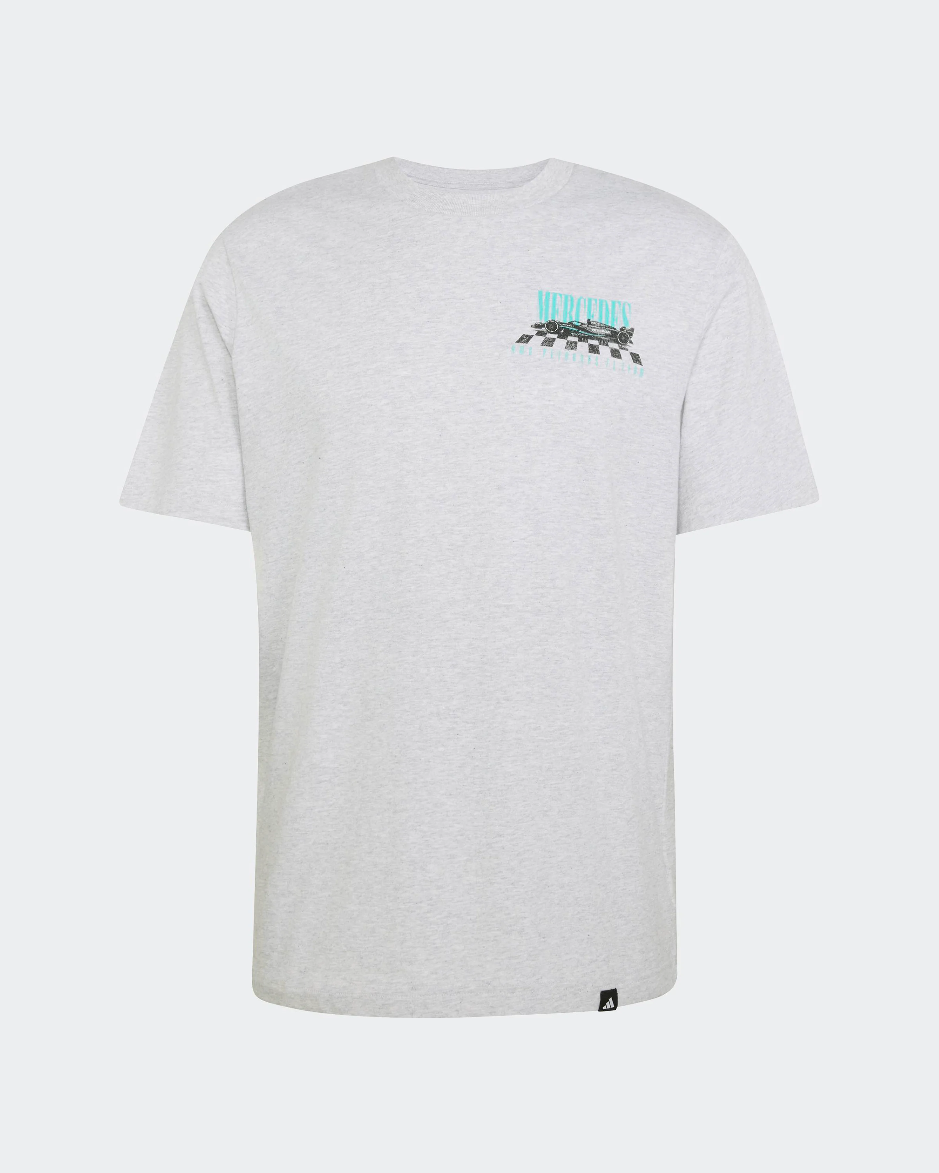 Mens Graphic Overtake T-shirt Grey - Image 5