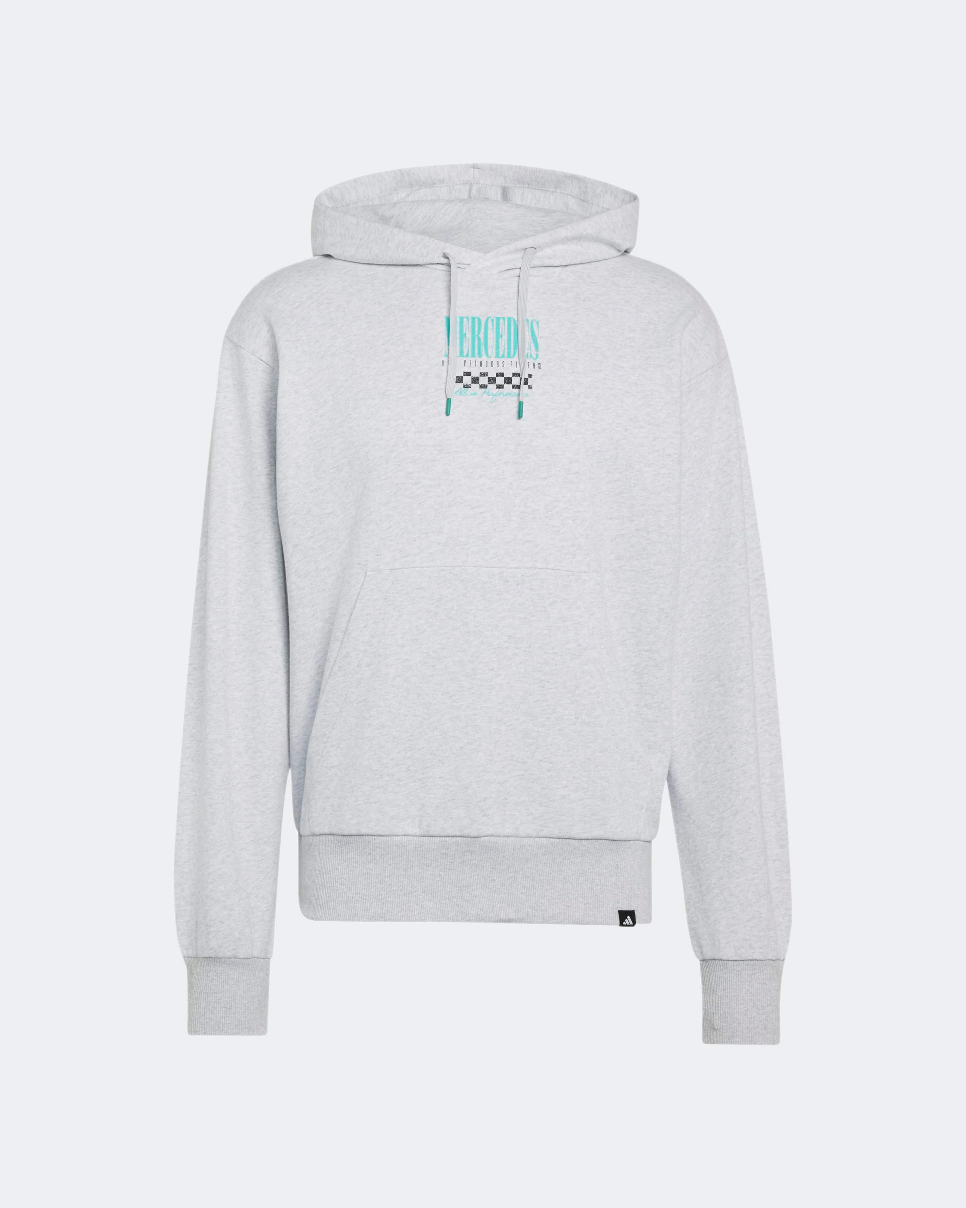 Mens Graphic Race Hoody Grey - Image 6