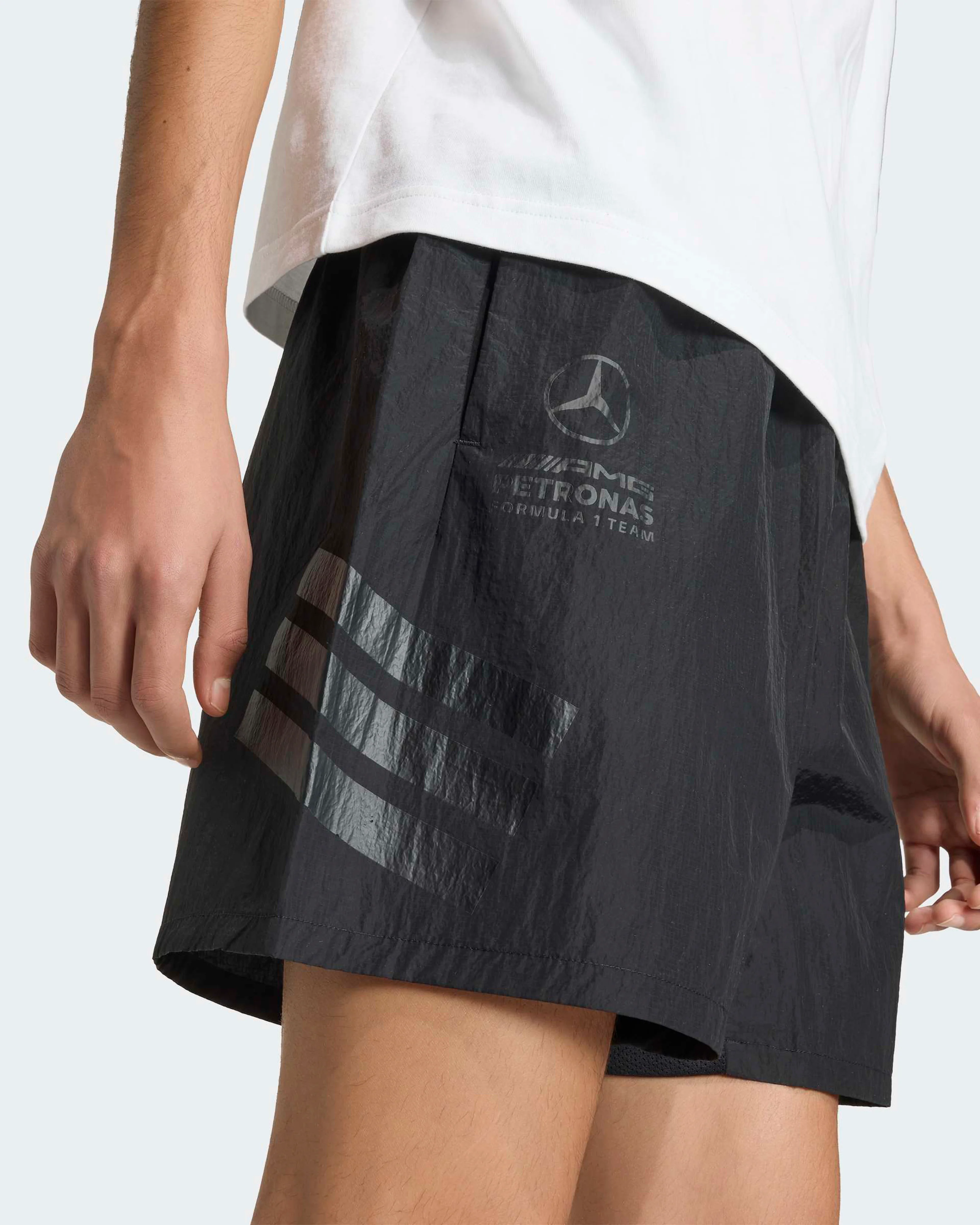 Mens Lights Out Shorts Black - Image 4