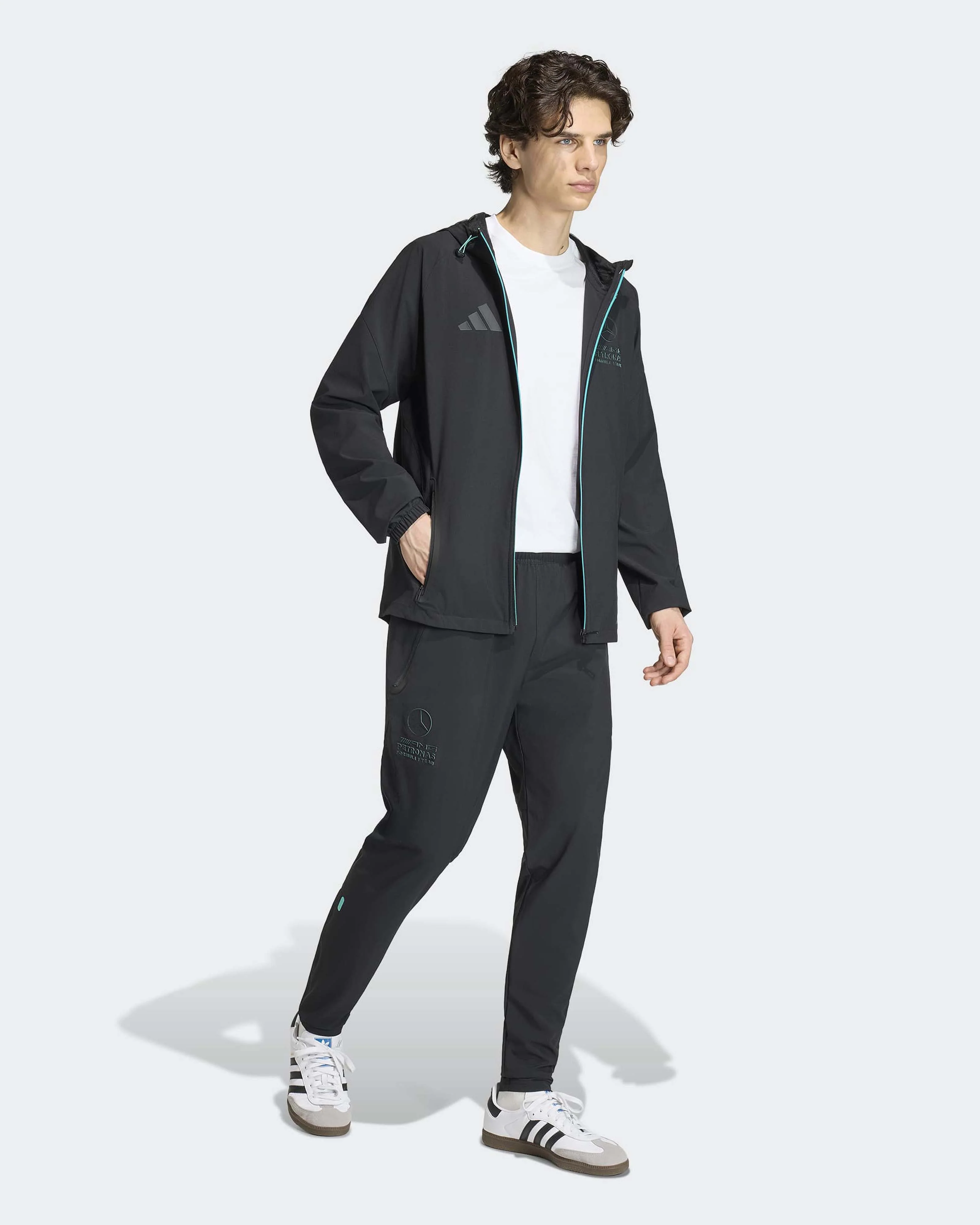 Mens Lights Out Tracksuit Pants Black - Image 3