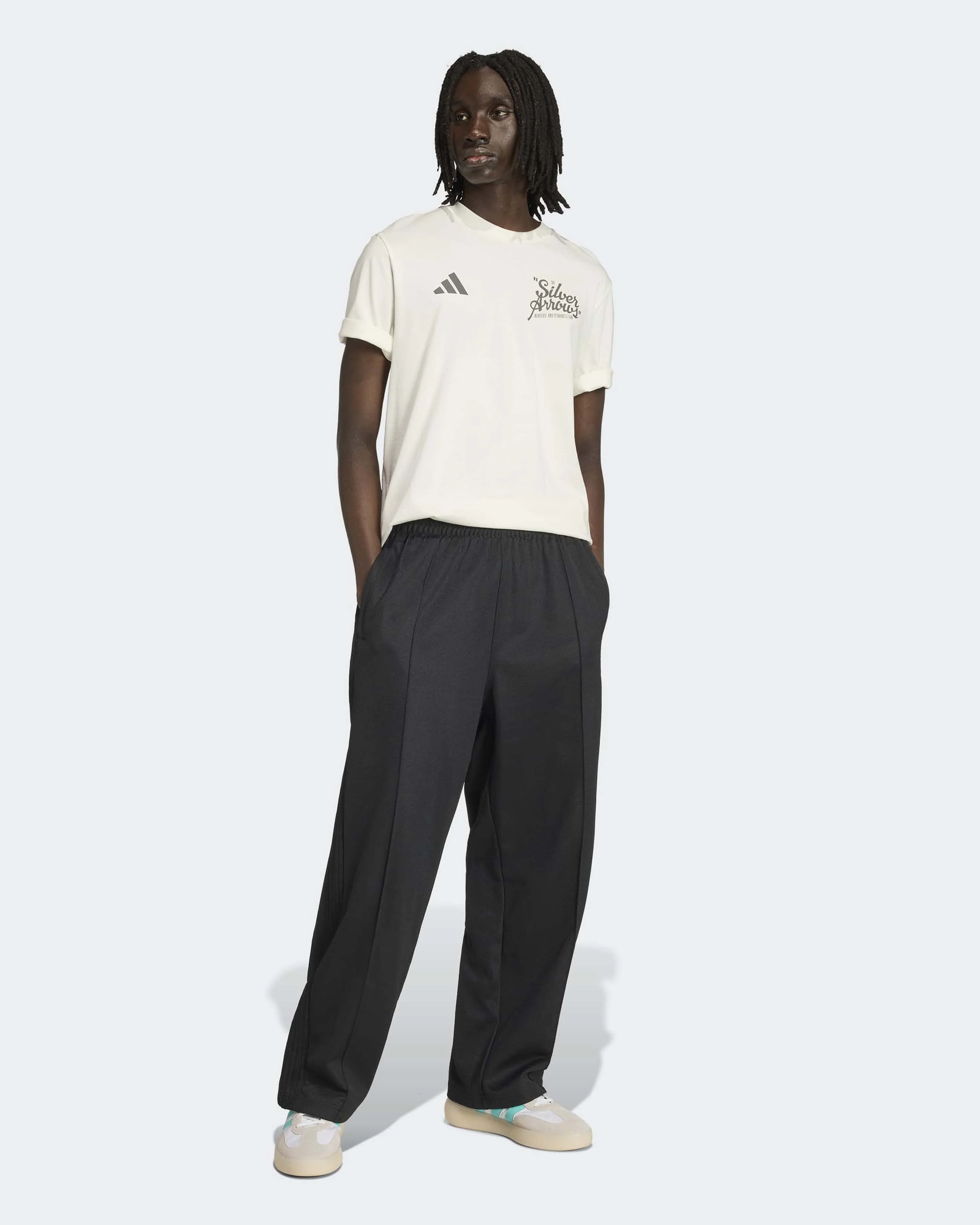 Mens Silver Arrows Heritage Slogan T-shirt Off White - Image 3