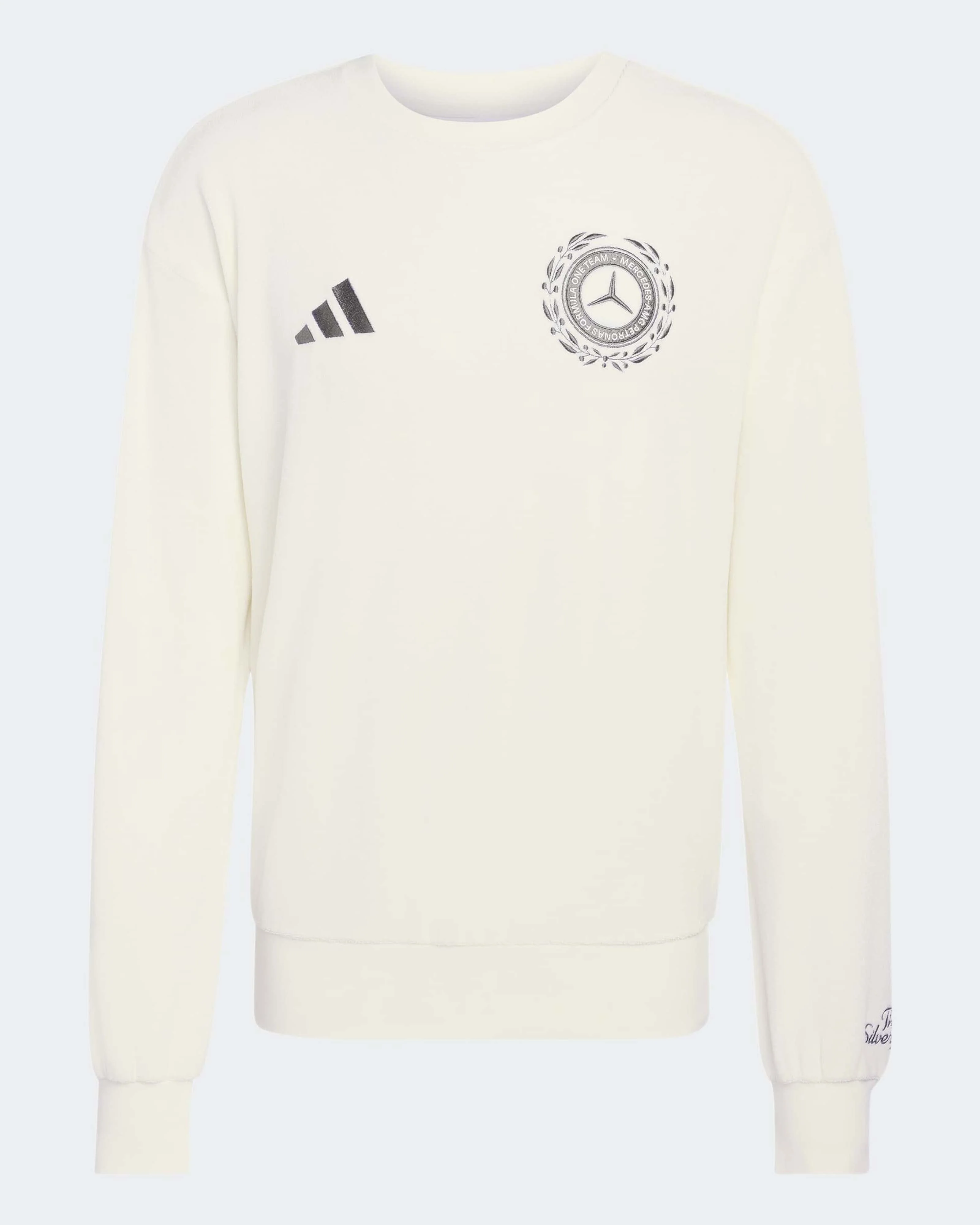 Mens Silver Arrows Heritage Sweatshirt Off White - Image 6