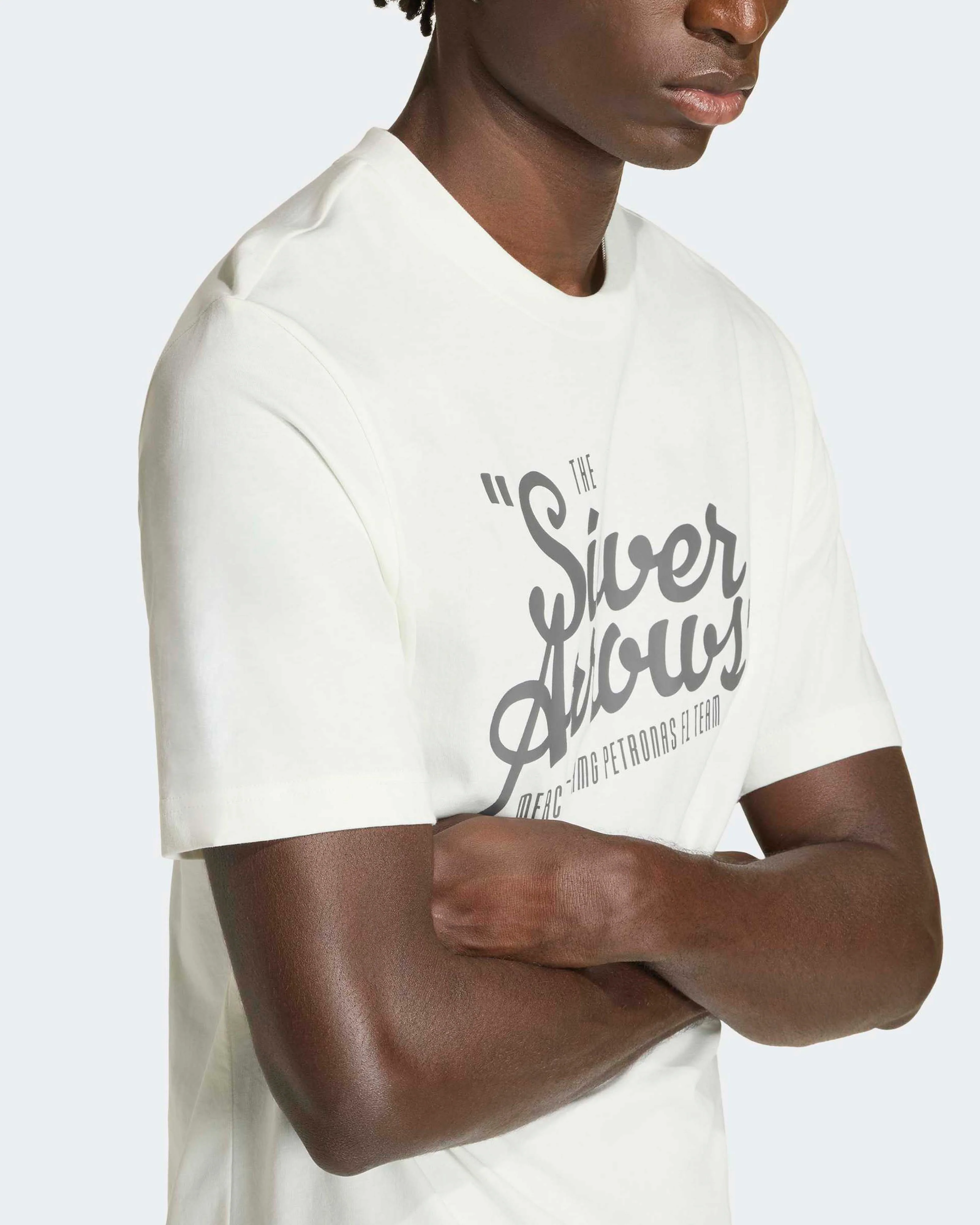 Mens Silver Arrows Heritage T-shirt Off White - Image 4