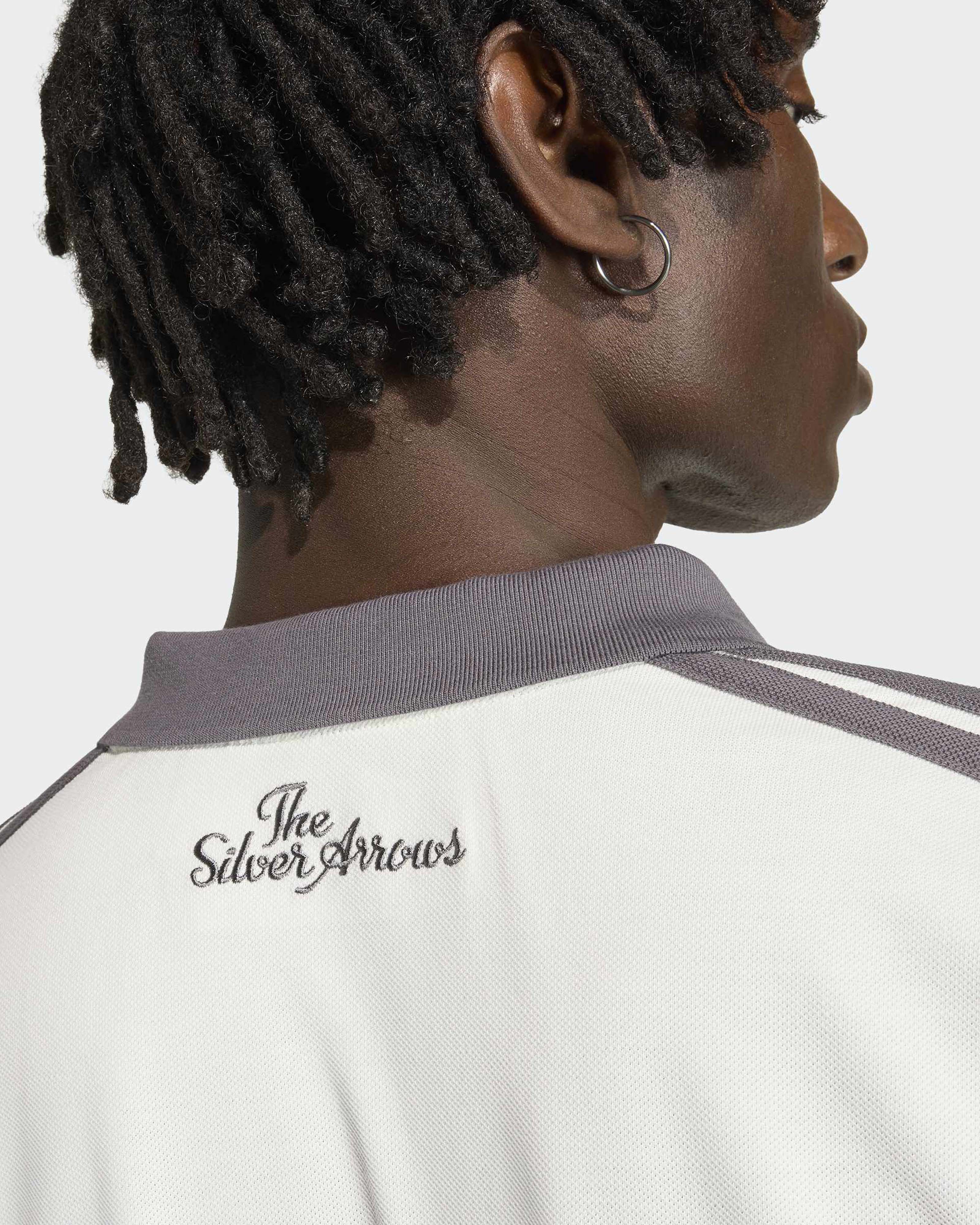 Mens Silver Arrows Icon Polo Off White - Image 8