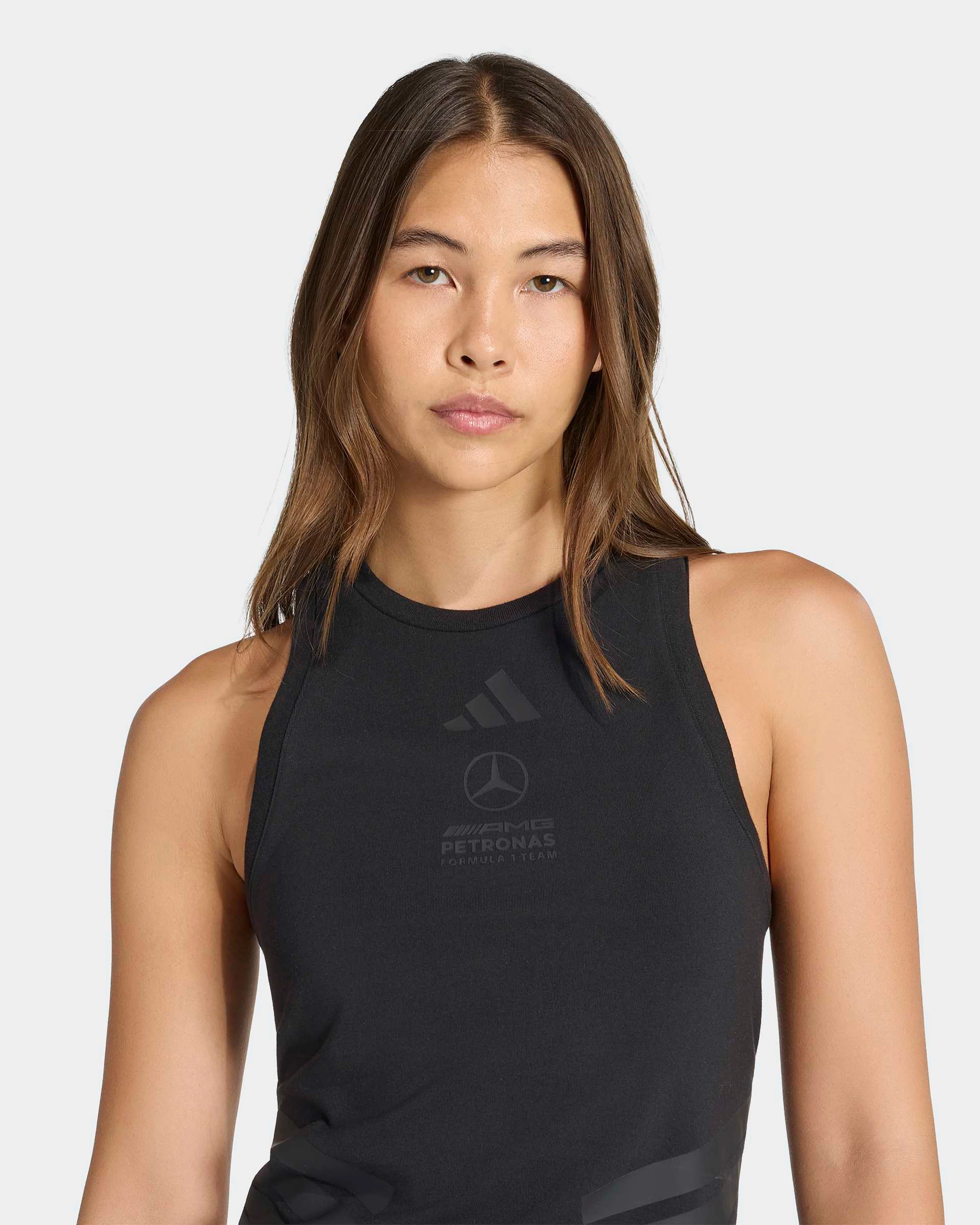Womens Lights Out Tank Top Black - Image 4