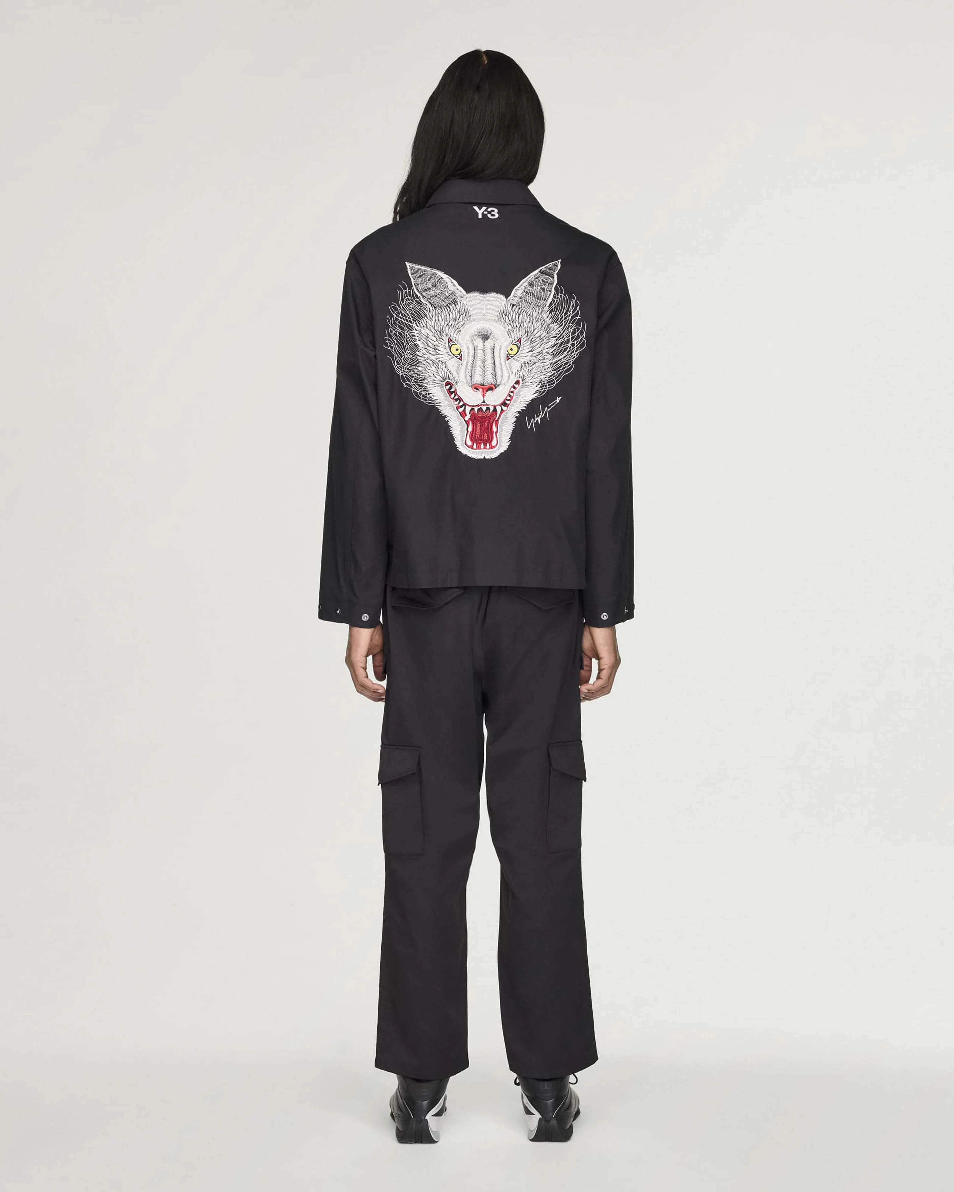 Y-3 Cargo Trousers Black - Image 2