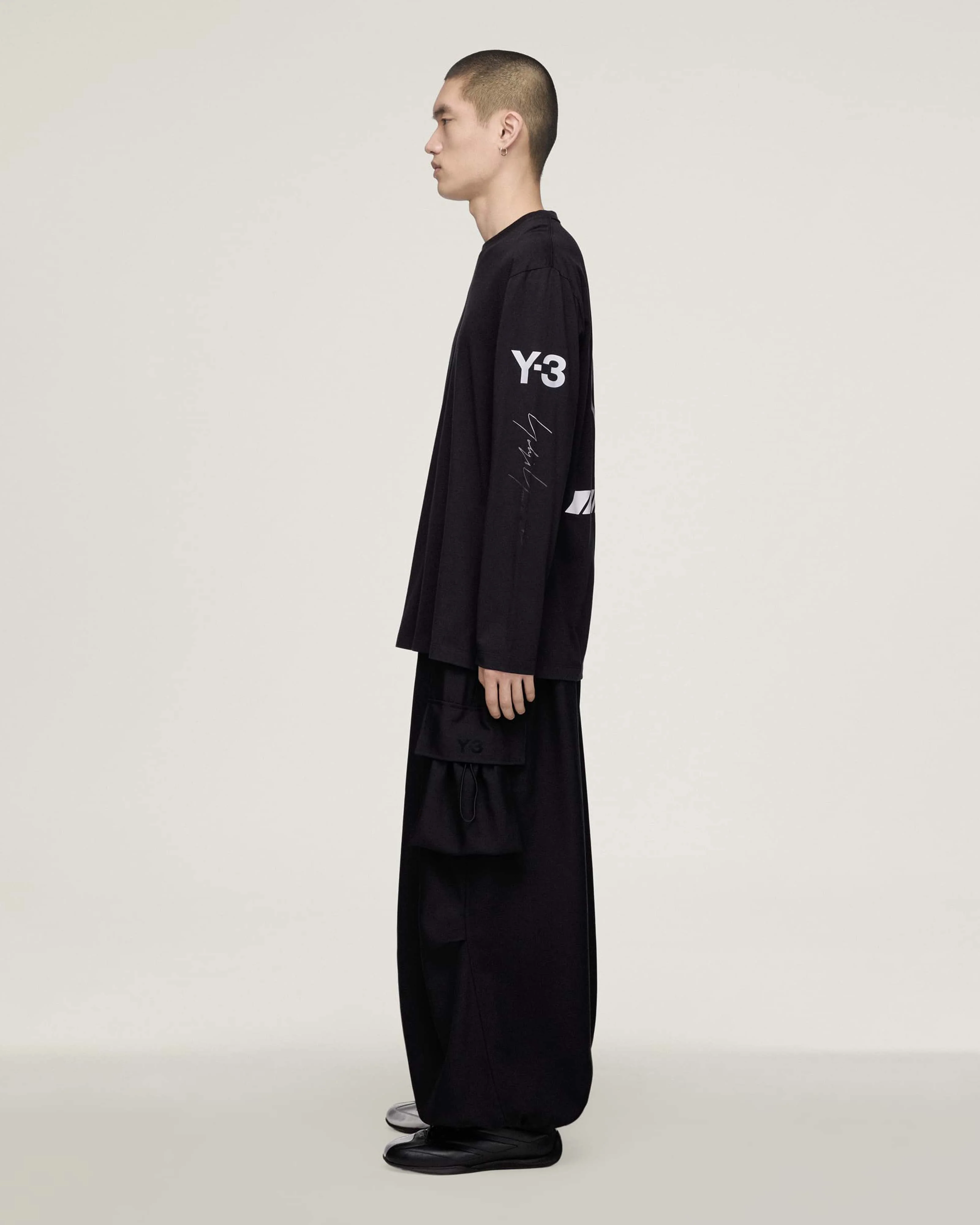 Y-3 Chaos Long-Sleeve T-shirt Black - Image 3