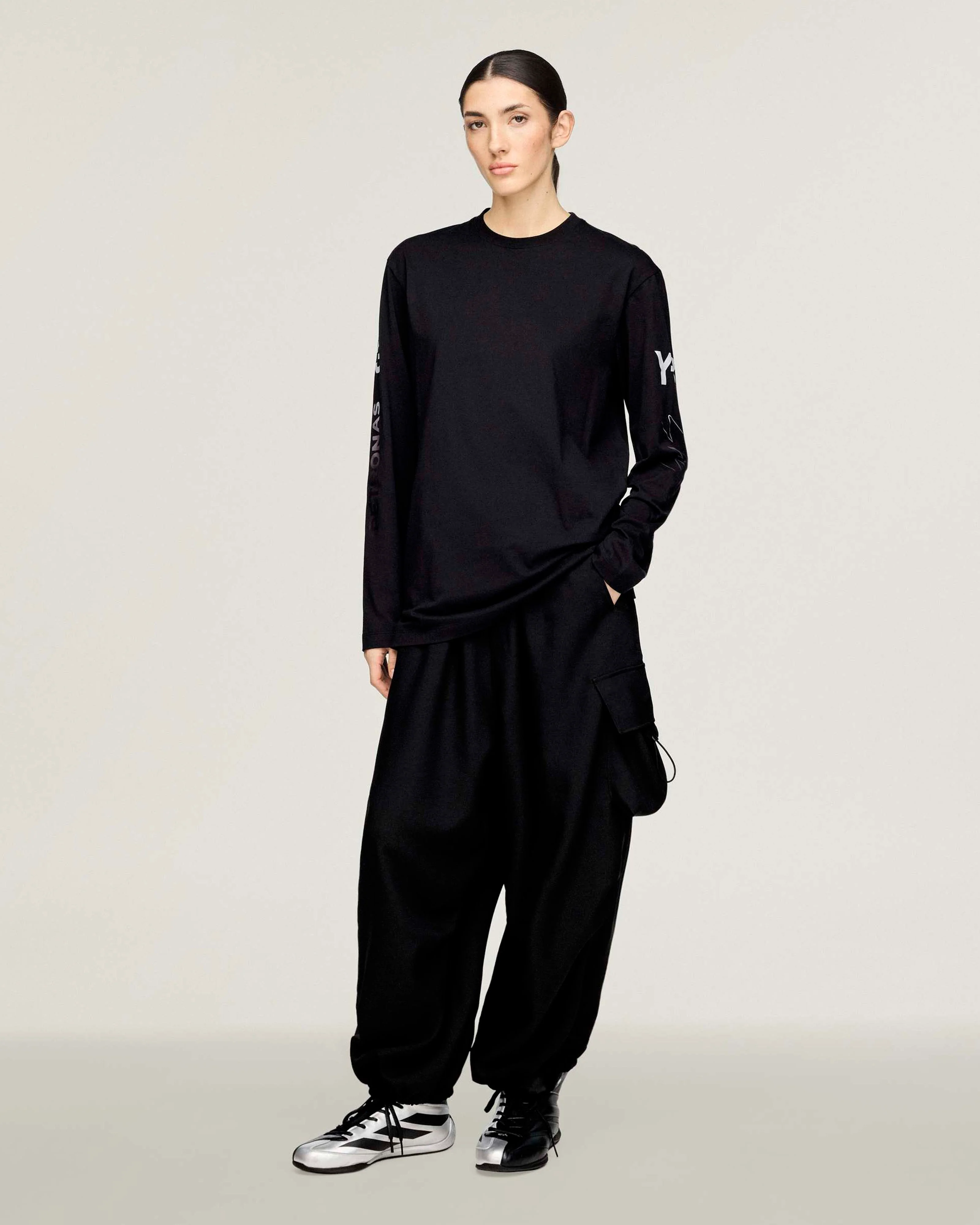 Y-3 Chaos Long-Sleeve T-shirt Black - Image 5