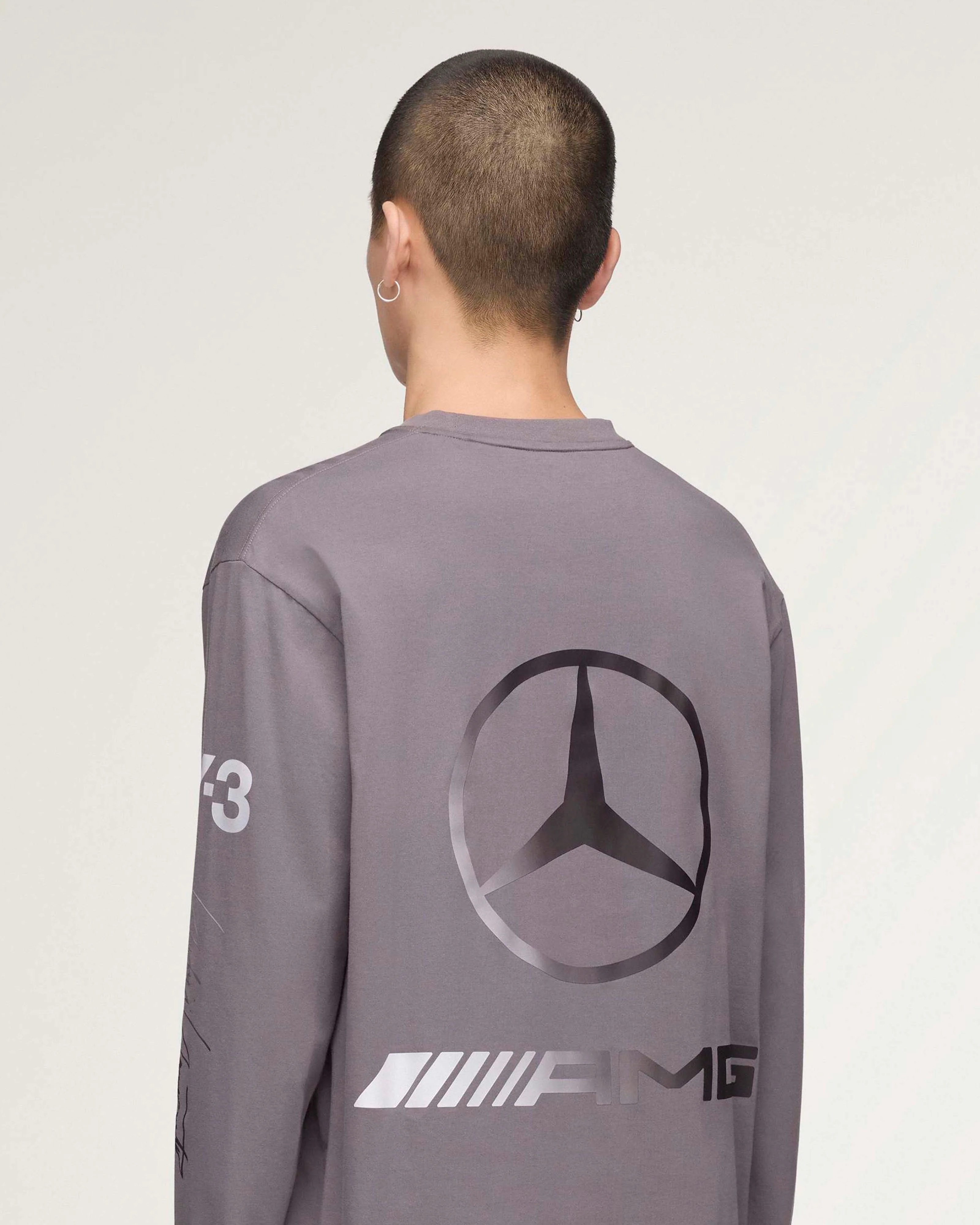 Y-3 Chaos Long-Sleeve T-shirt Grey - Image 6