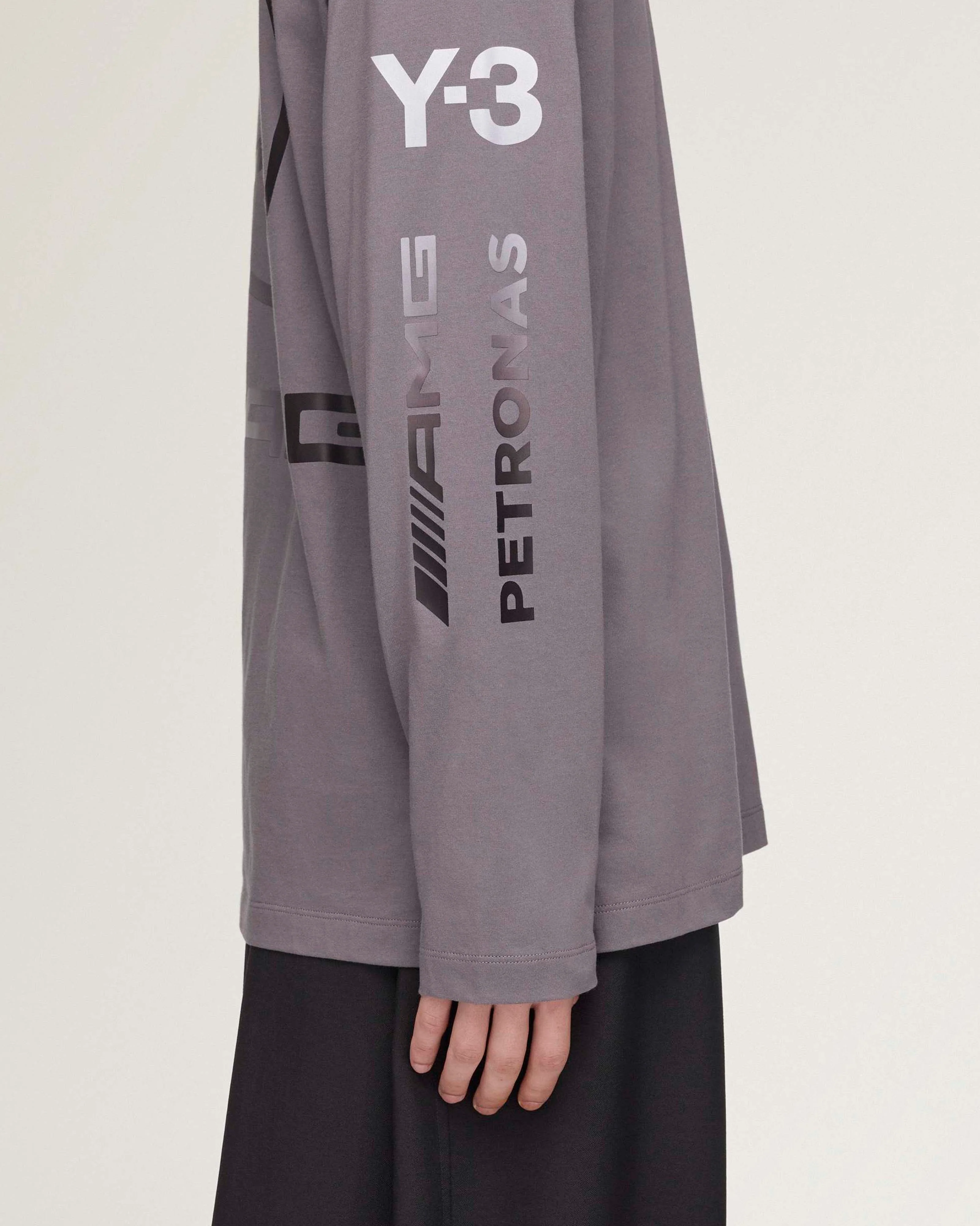 Y-3 Chaos Long-Sleeve T-shirt Grey - Image 7