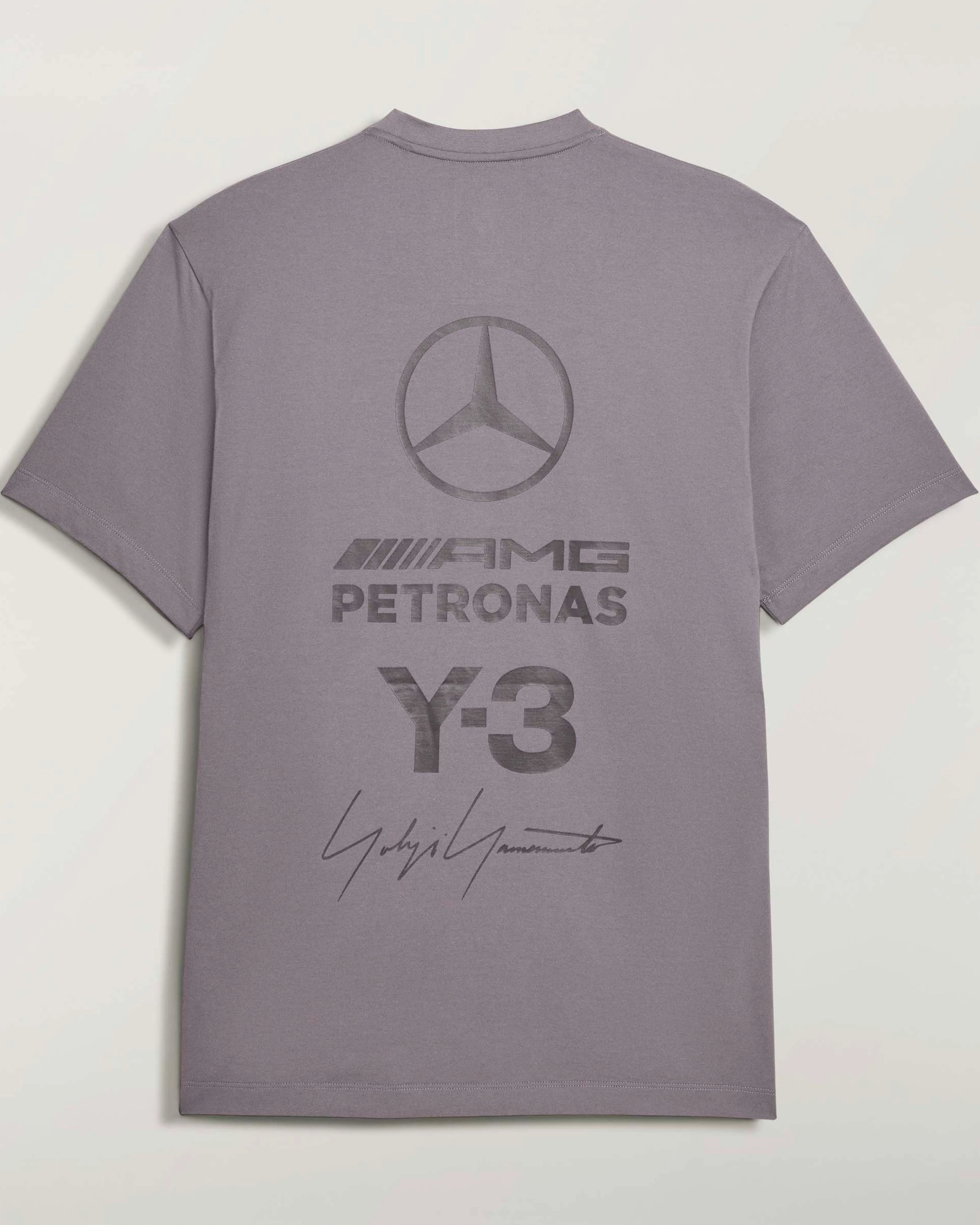 Y-3 Logo Short-Sleeve T-shirt Grey - Image 9