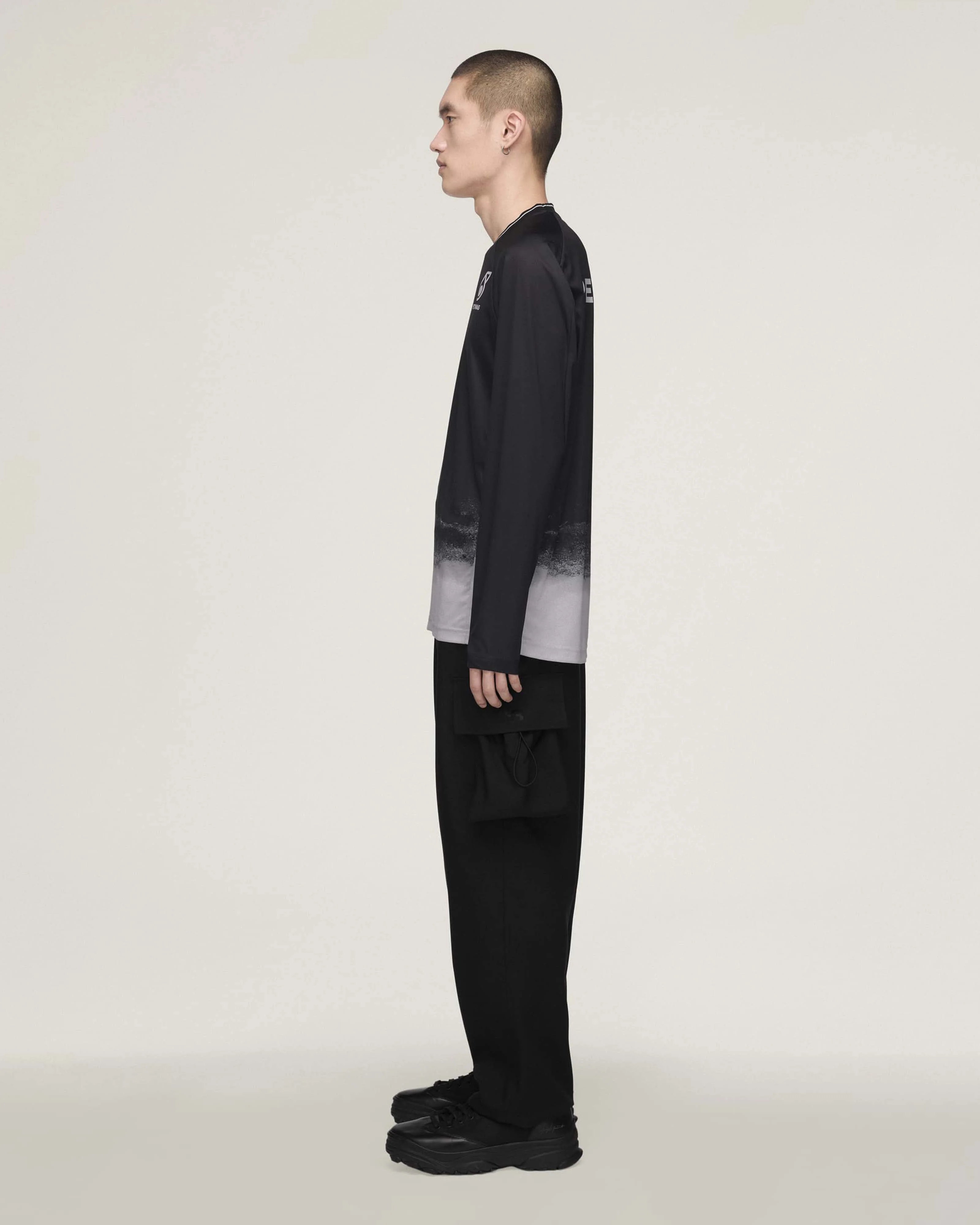 Y-3 Long-Sleeve Mechanics Tee Black - Image 3