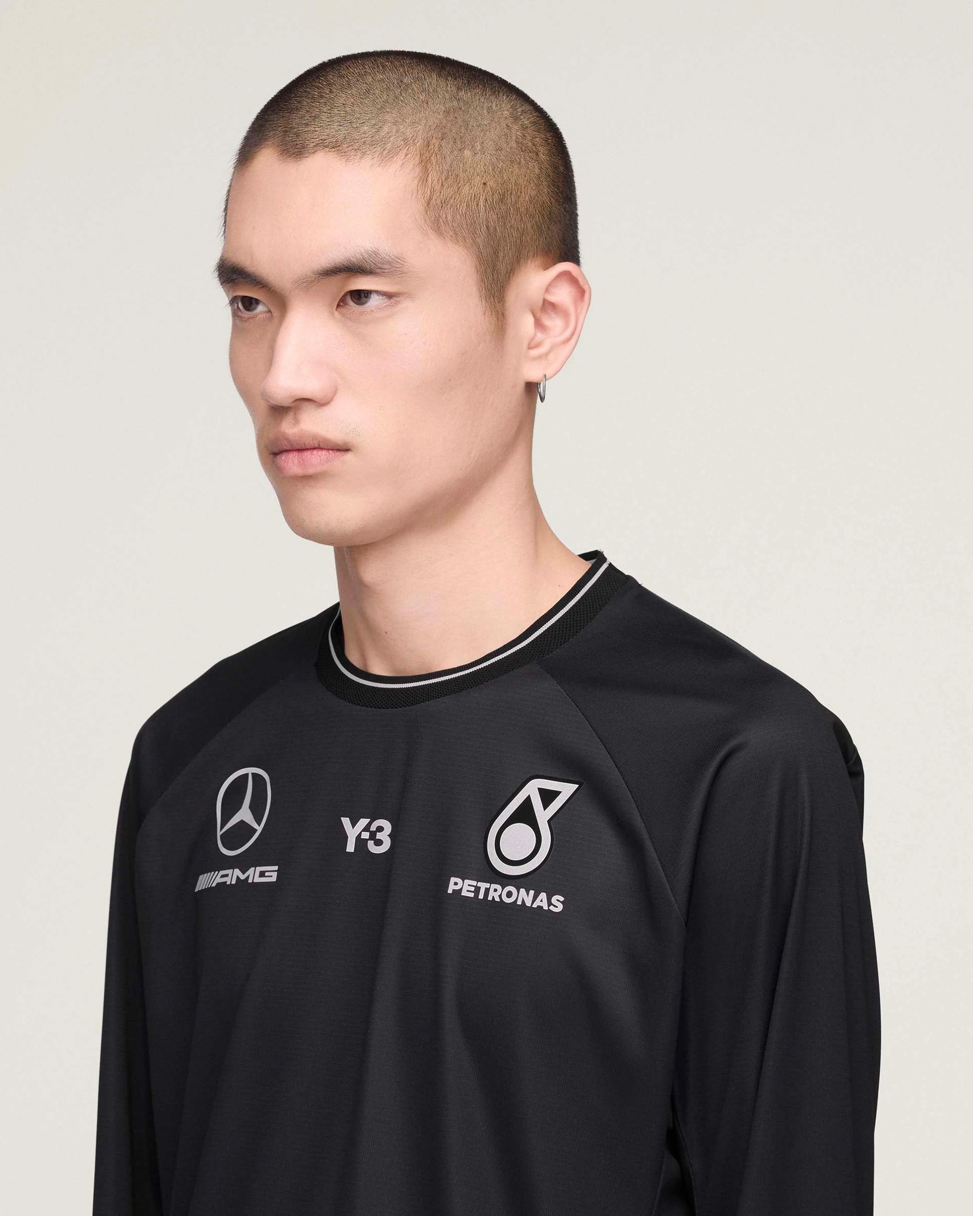 Y-3 Long-Sleeve Mechanics Tee Black - Image 7