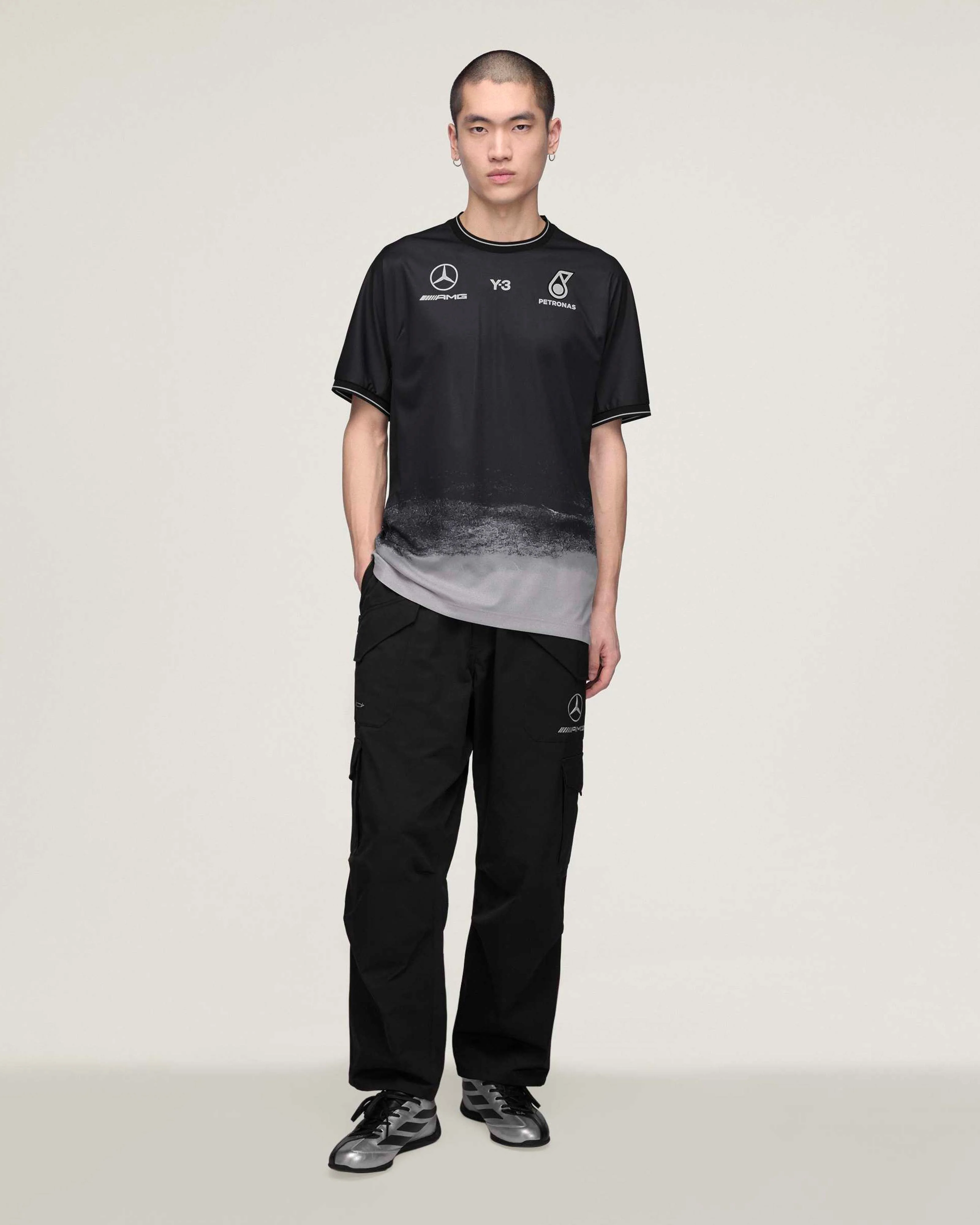 Y-3 Short-Sleeve Mechanics Tee Black - Image 4