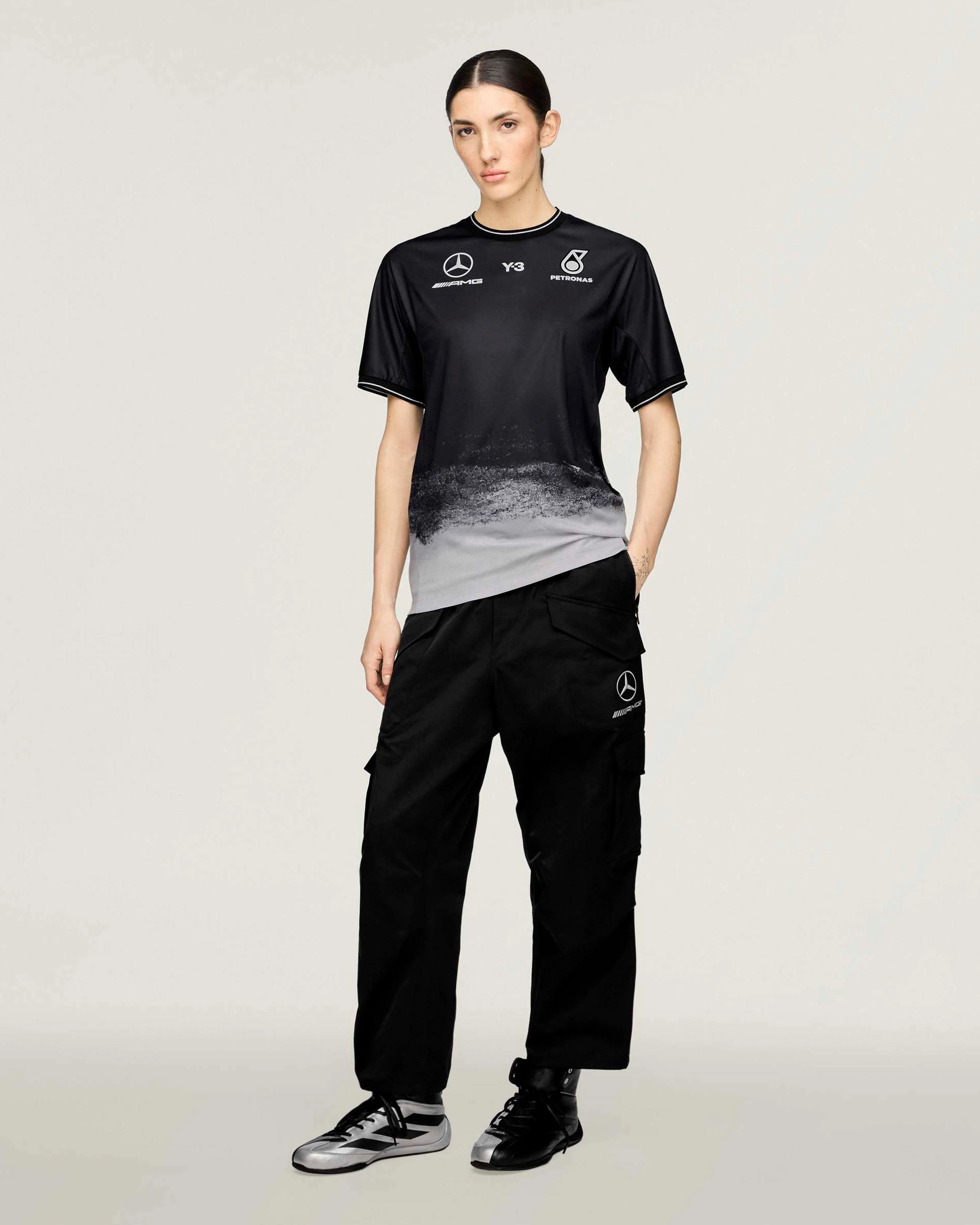 Y-3 Short-Sleeve Mechanics Tee Black - Image 5
