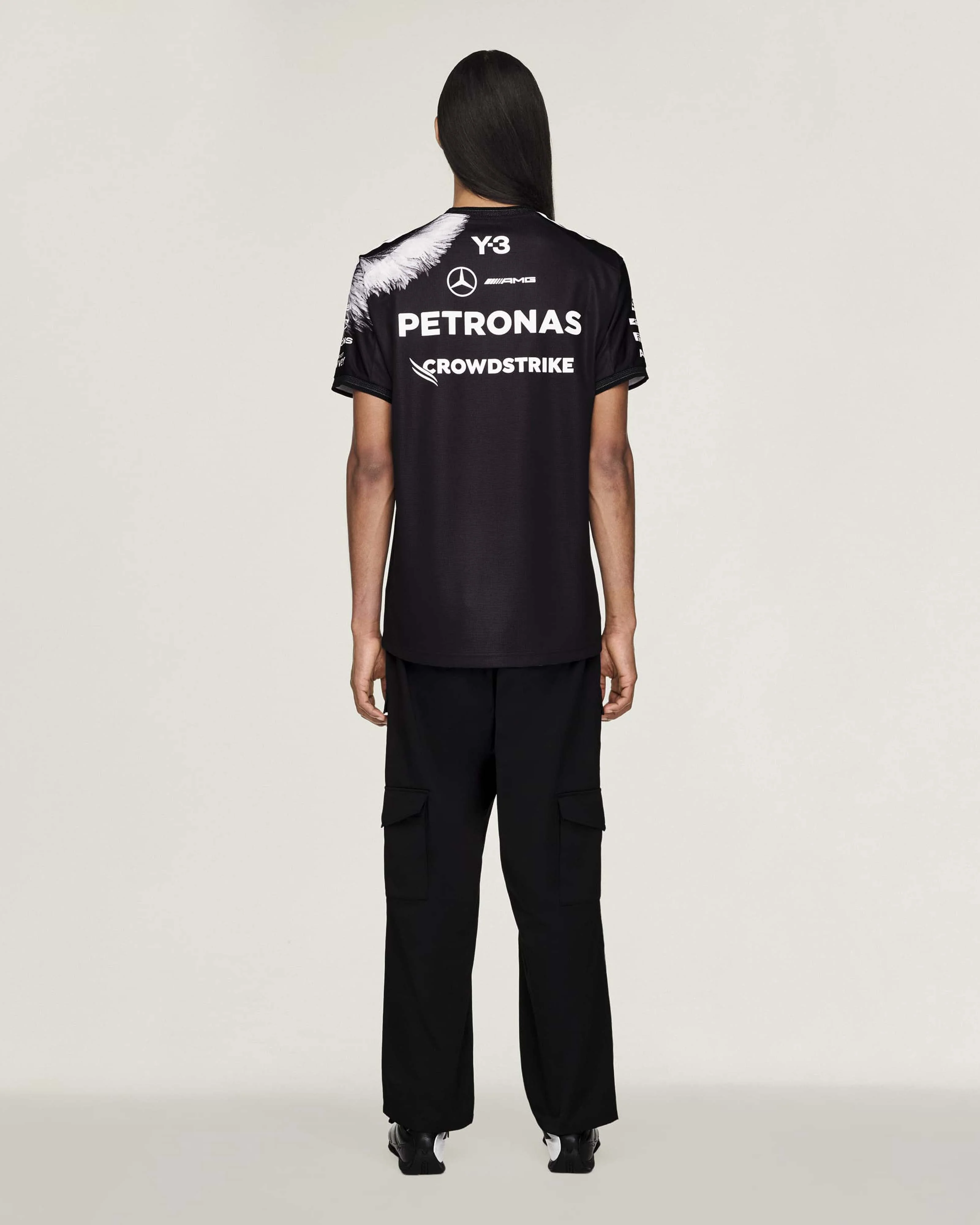 Y-3 Short-Sleeve Team Driver Tee Black - Image 3