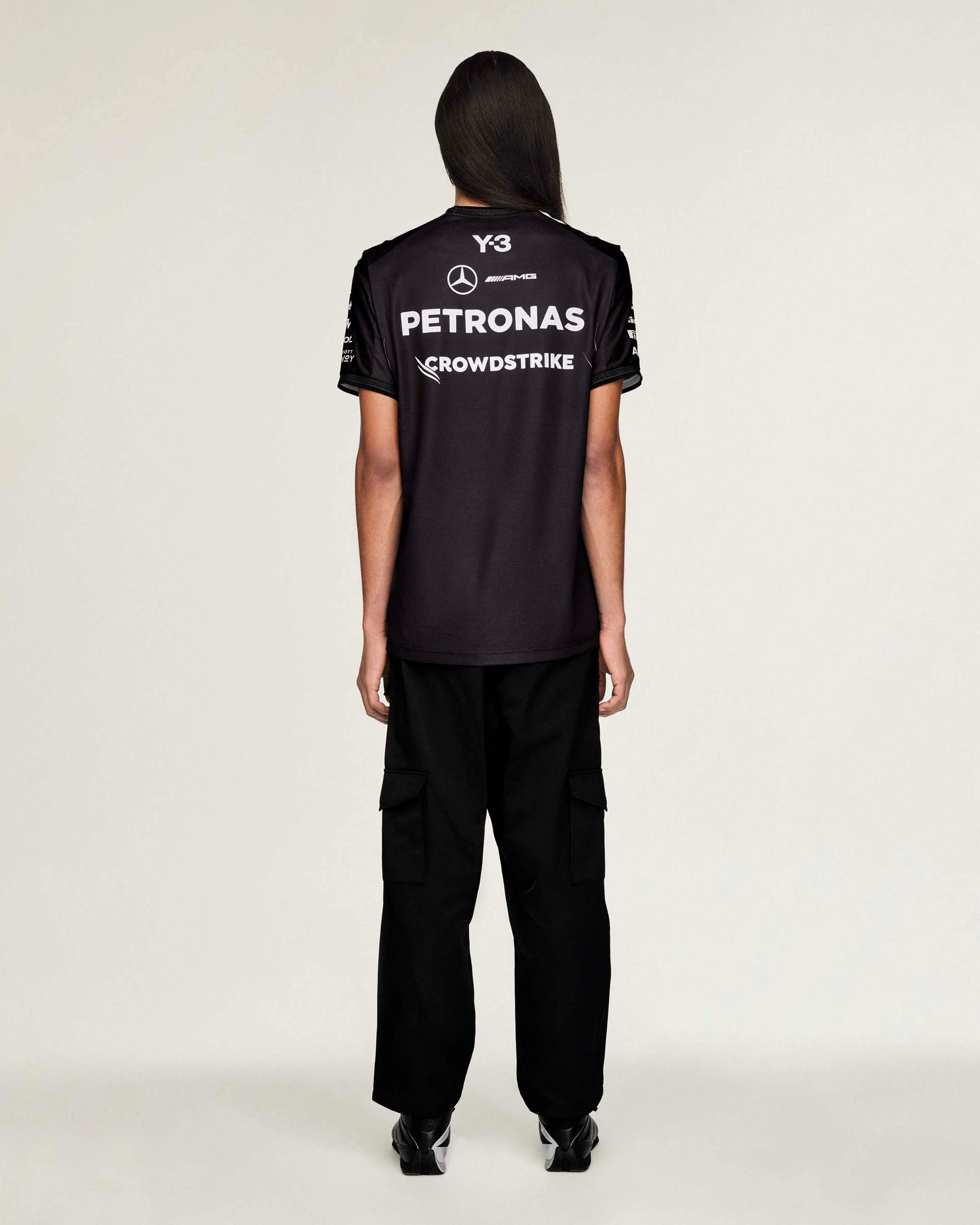Y-3 Short-Sleeve Team Driver Tee Black - Image 3