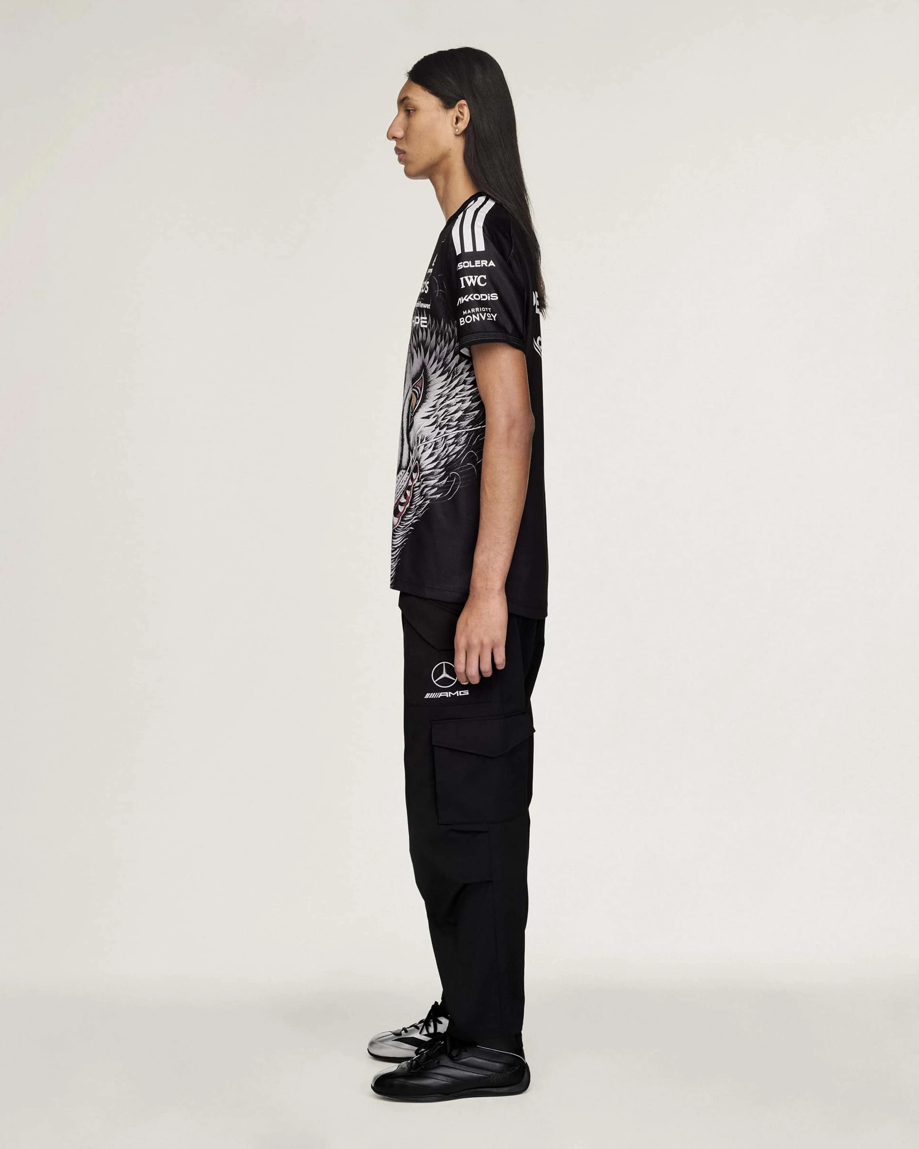 Y-3 Short-Sleeve Team Driver Tee Black - Image 4