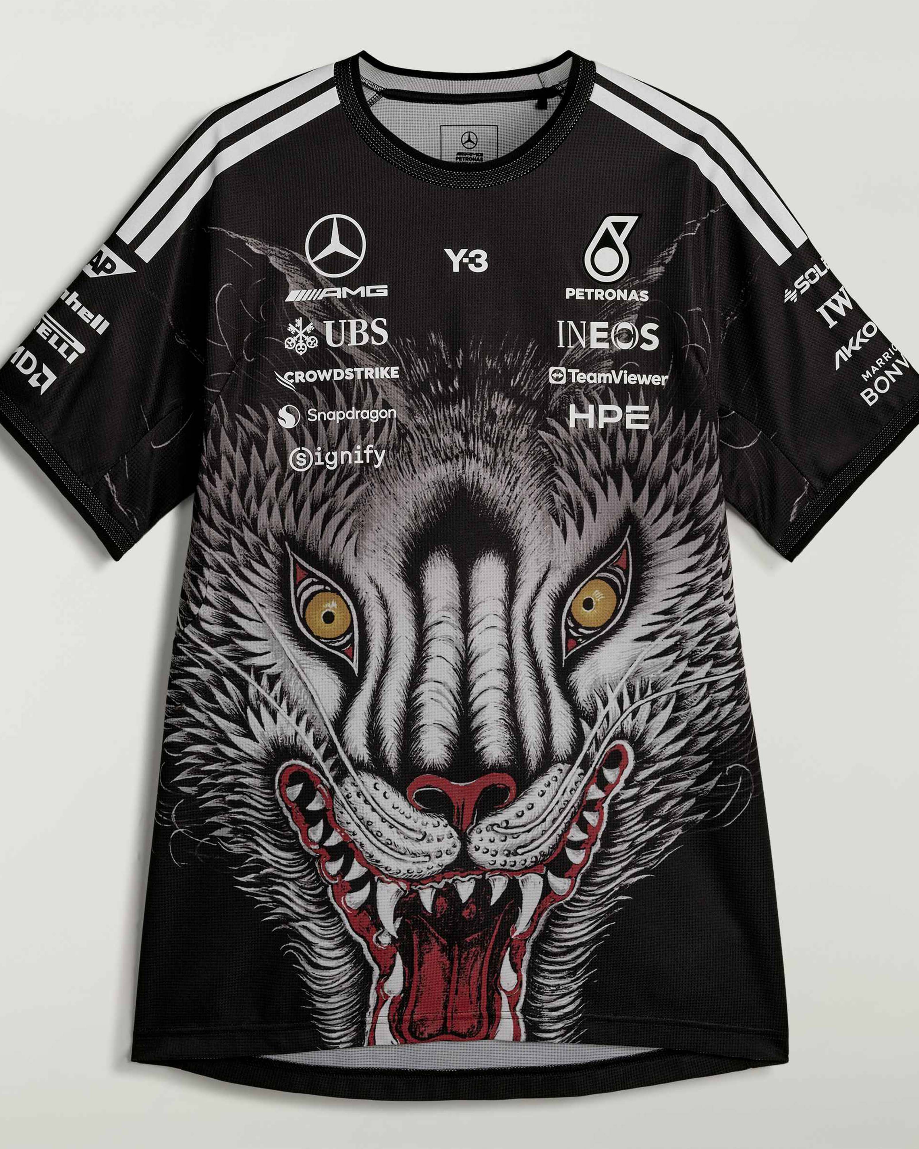 Y-3 Short-Sleeve Team Driver Tee Black - Image 9