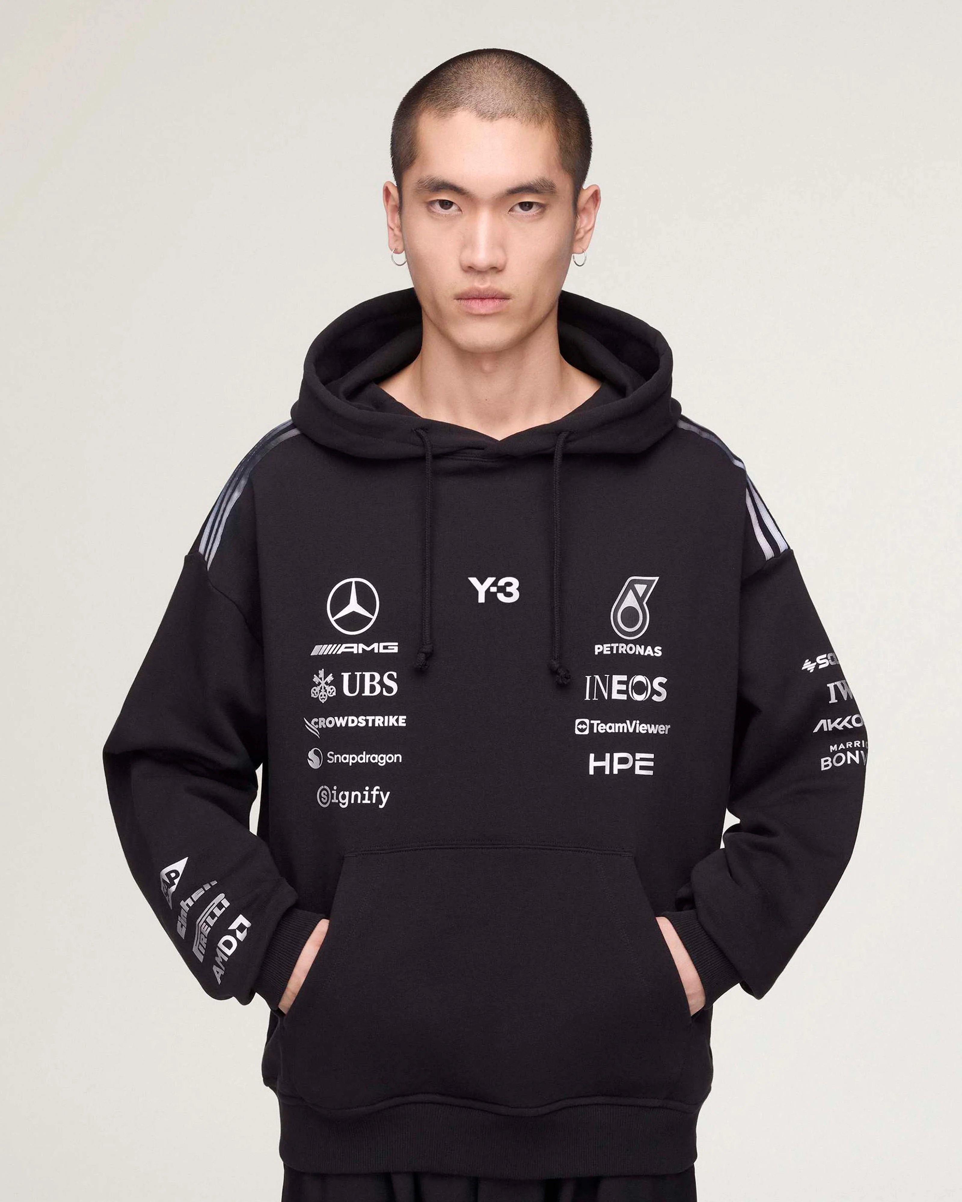 Y-3 Team Hoody Black - Image 9