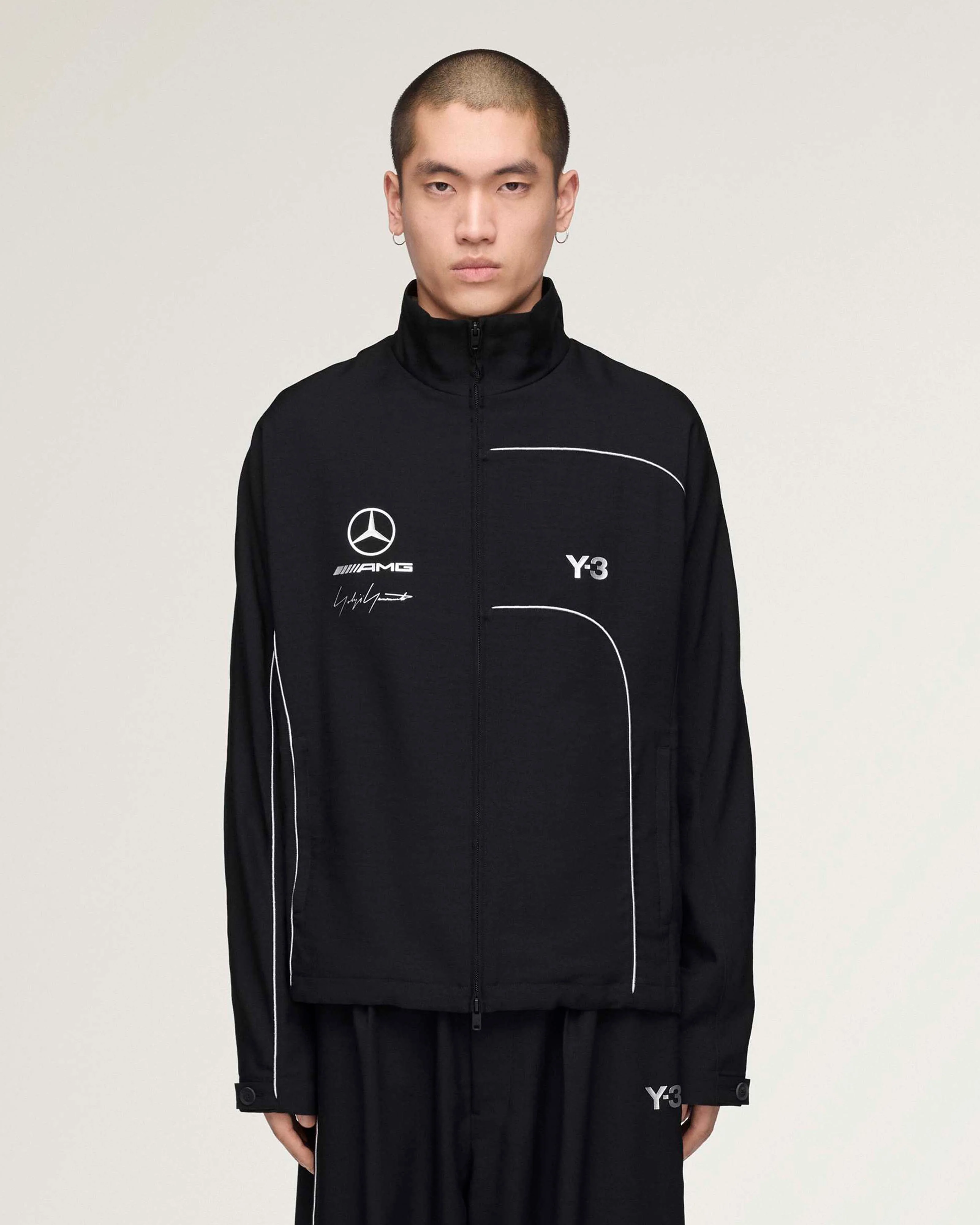 Y-3 Team Track Jacket Black - Image 2
