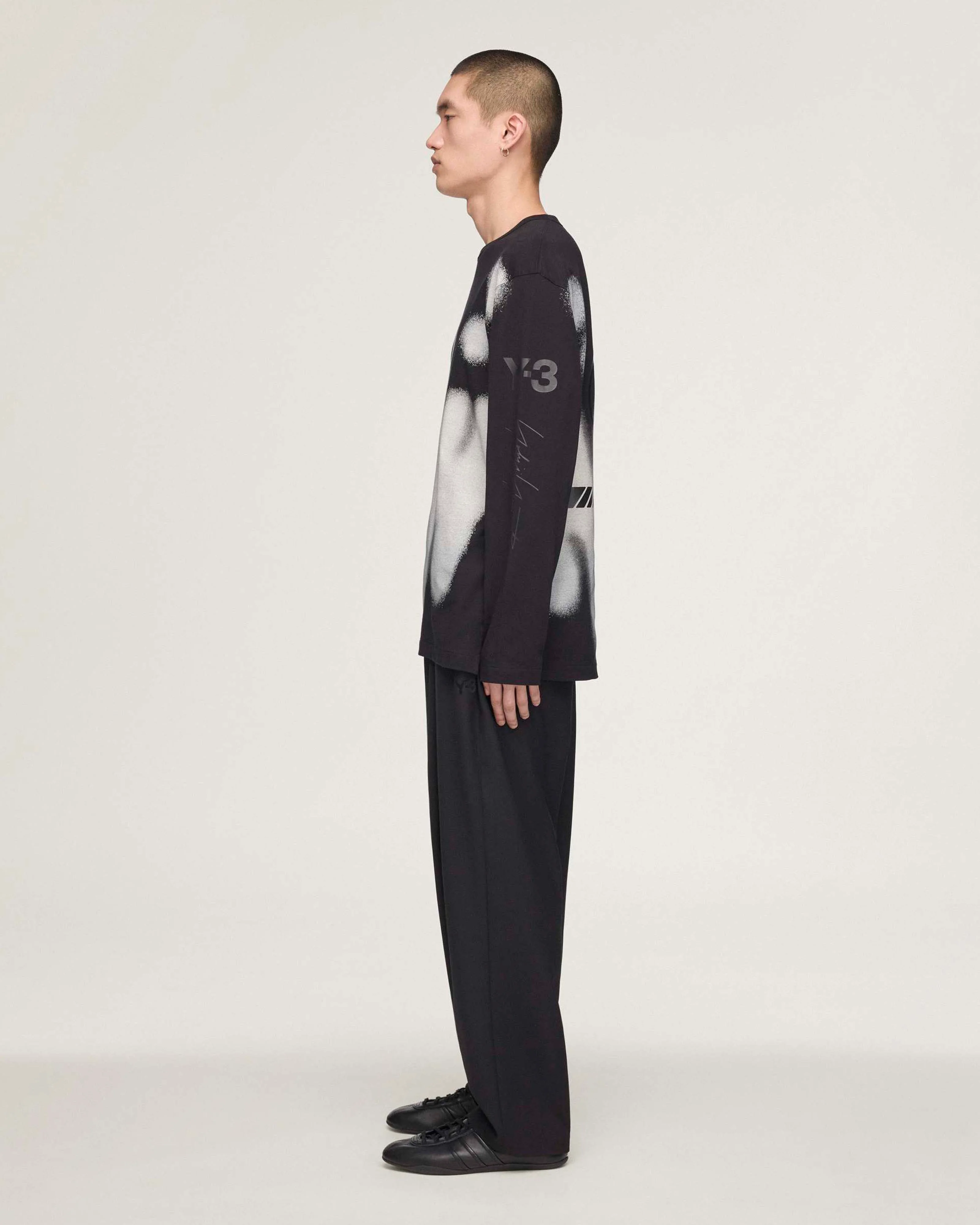 Y-3 Yohji Long-Sleeve T-shirt Black - Image 4