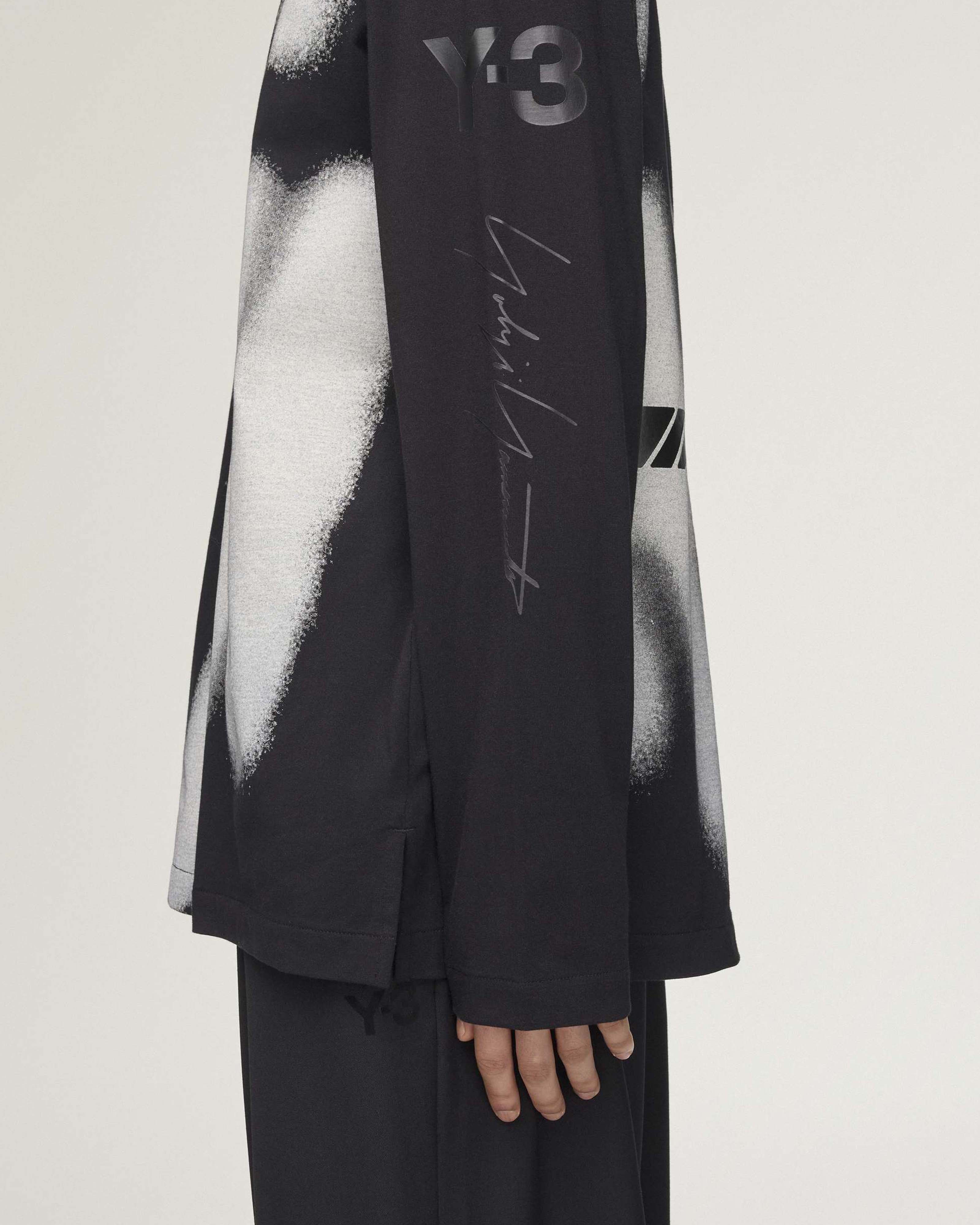 Y-3 Yohji Long-Sleeve T-shirt Black - Image 8