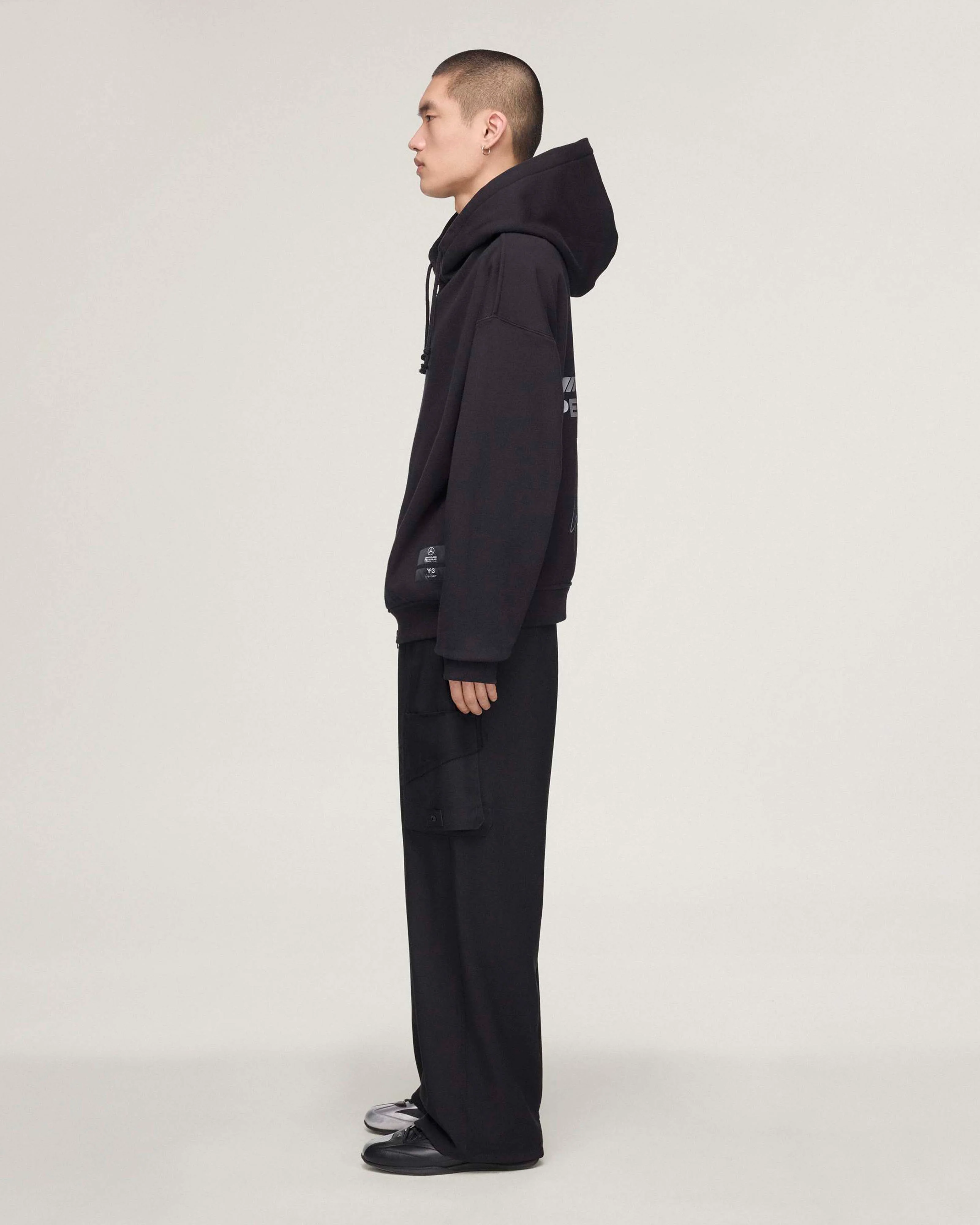 Y-3 Zip Hoody Black - Image 3