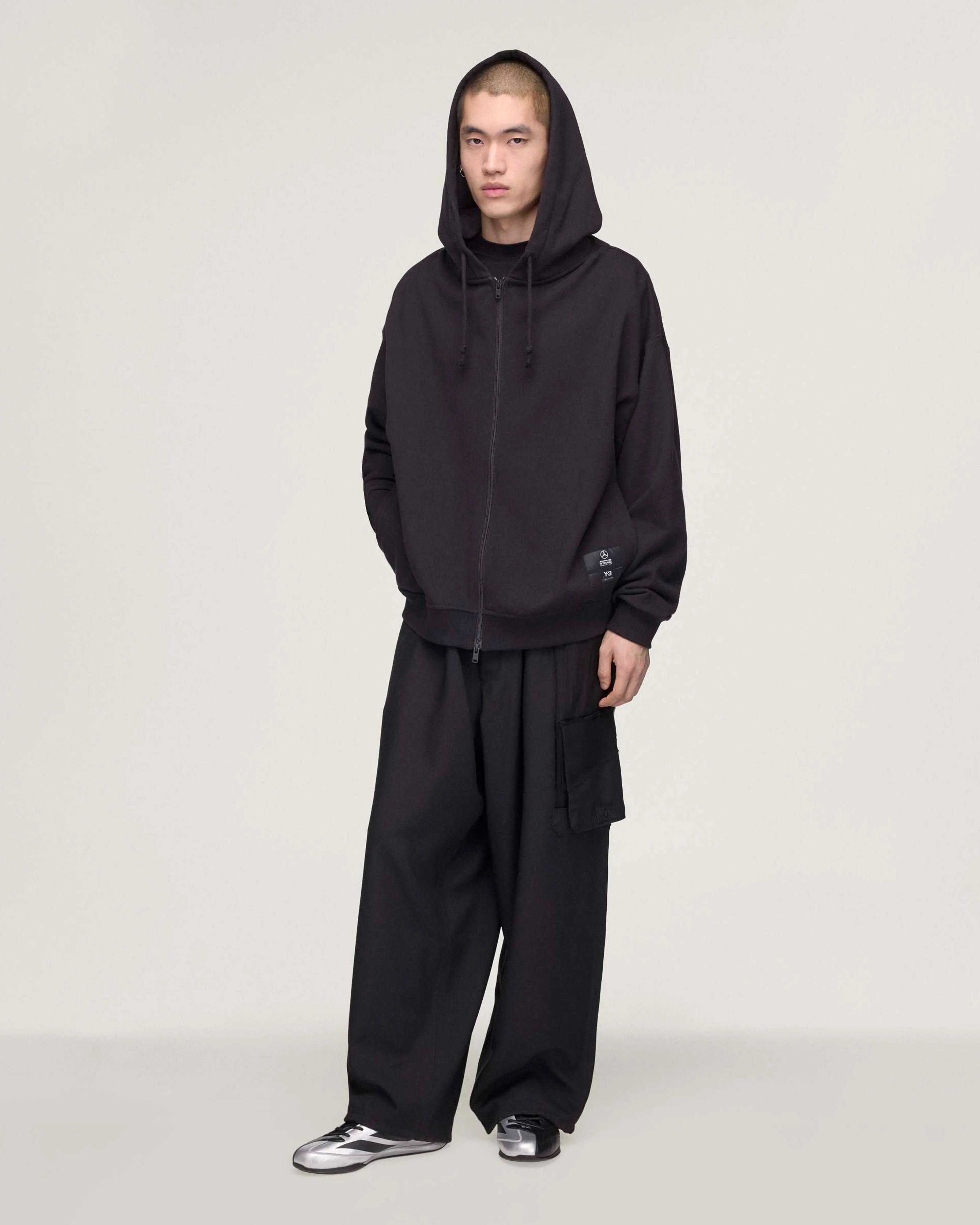 Y-3 Zip Hoody Black - Image 4