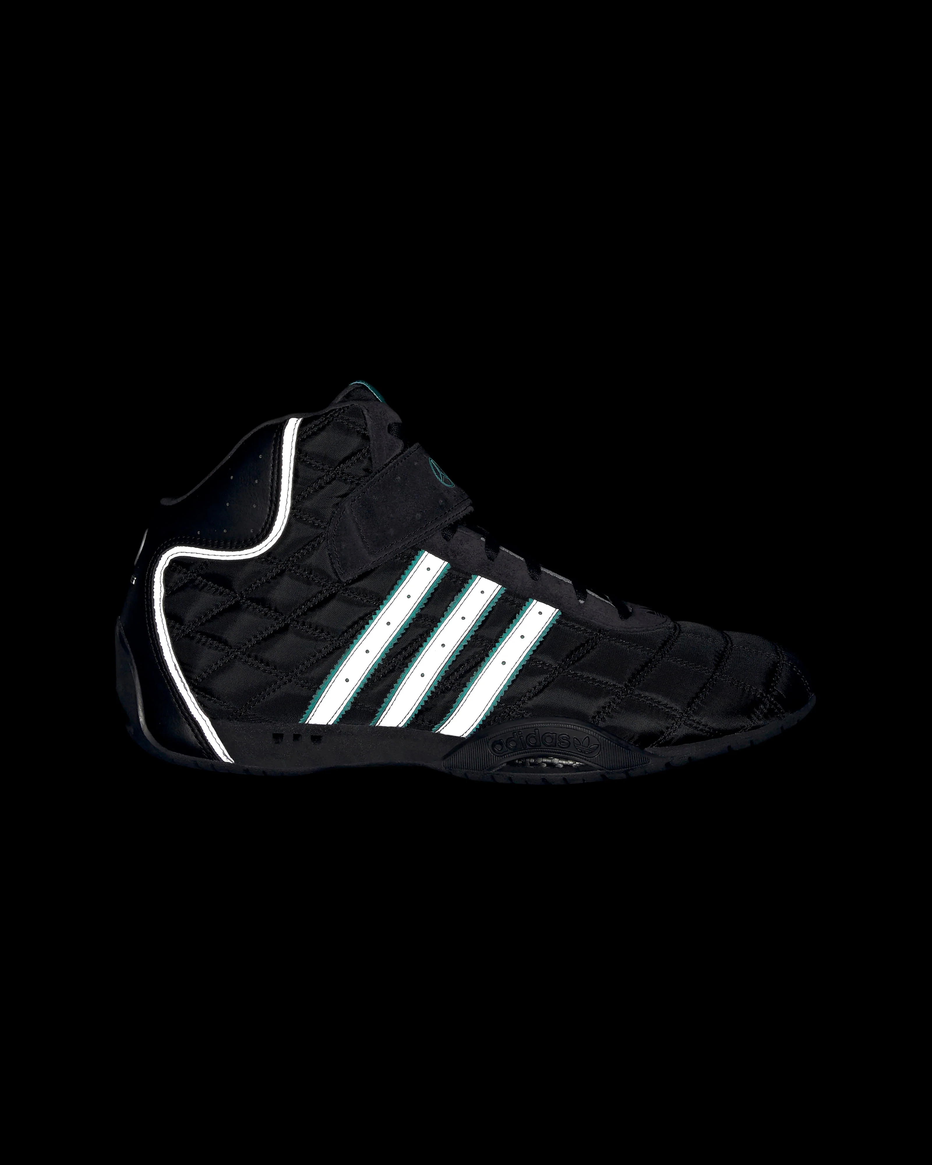 Adi Racer Hi Shoes Black - Image 3