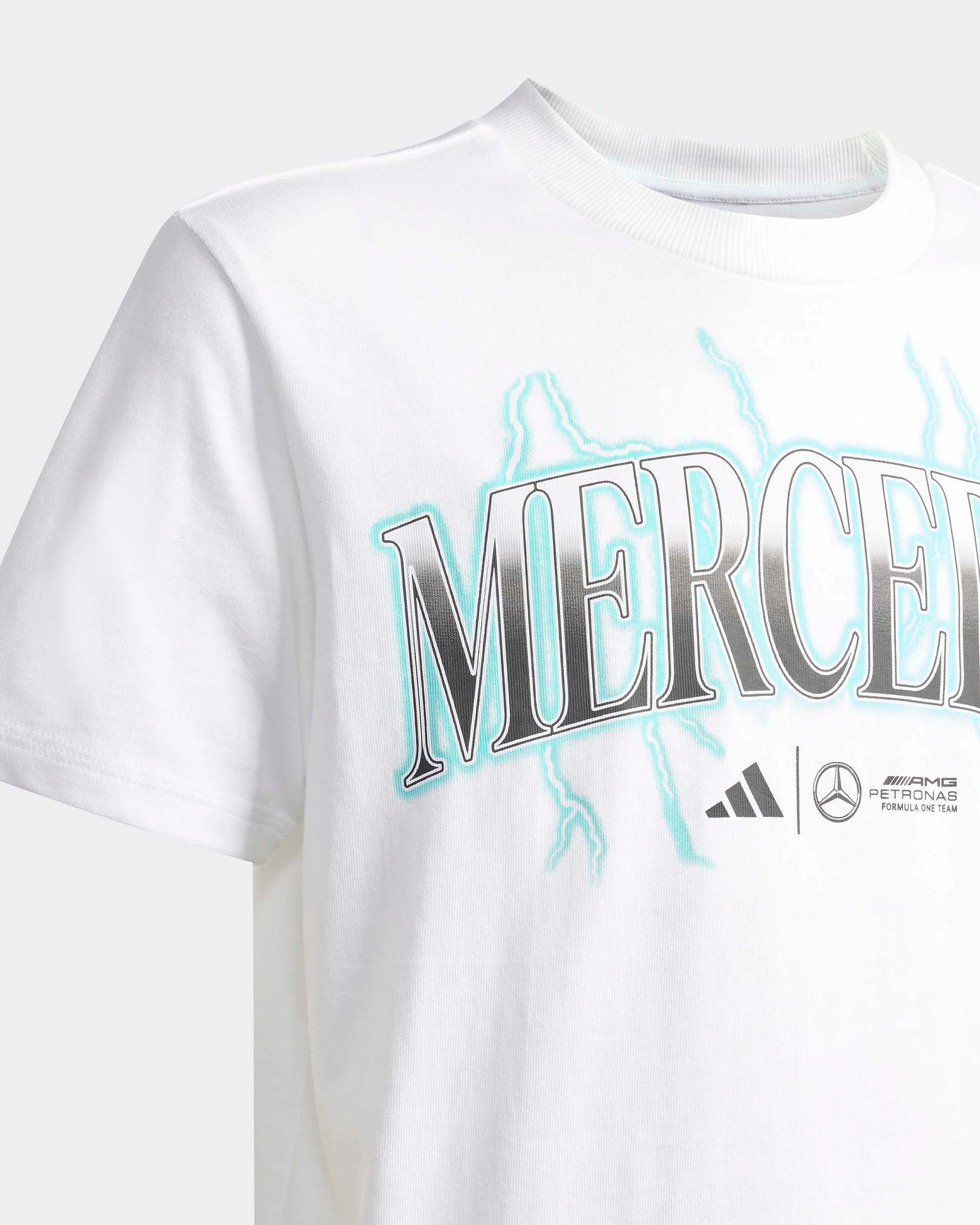 Kids Mercedes Graphic T-shirt White - Image 3