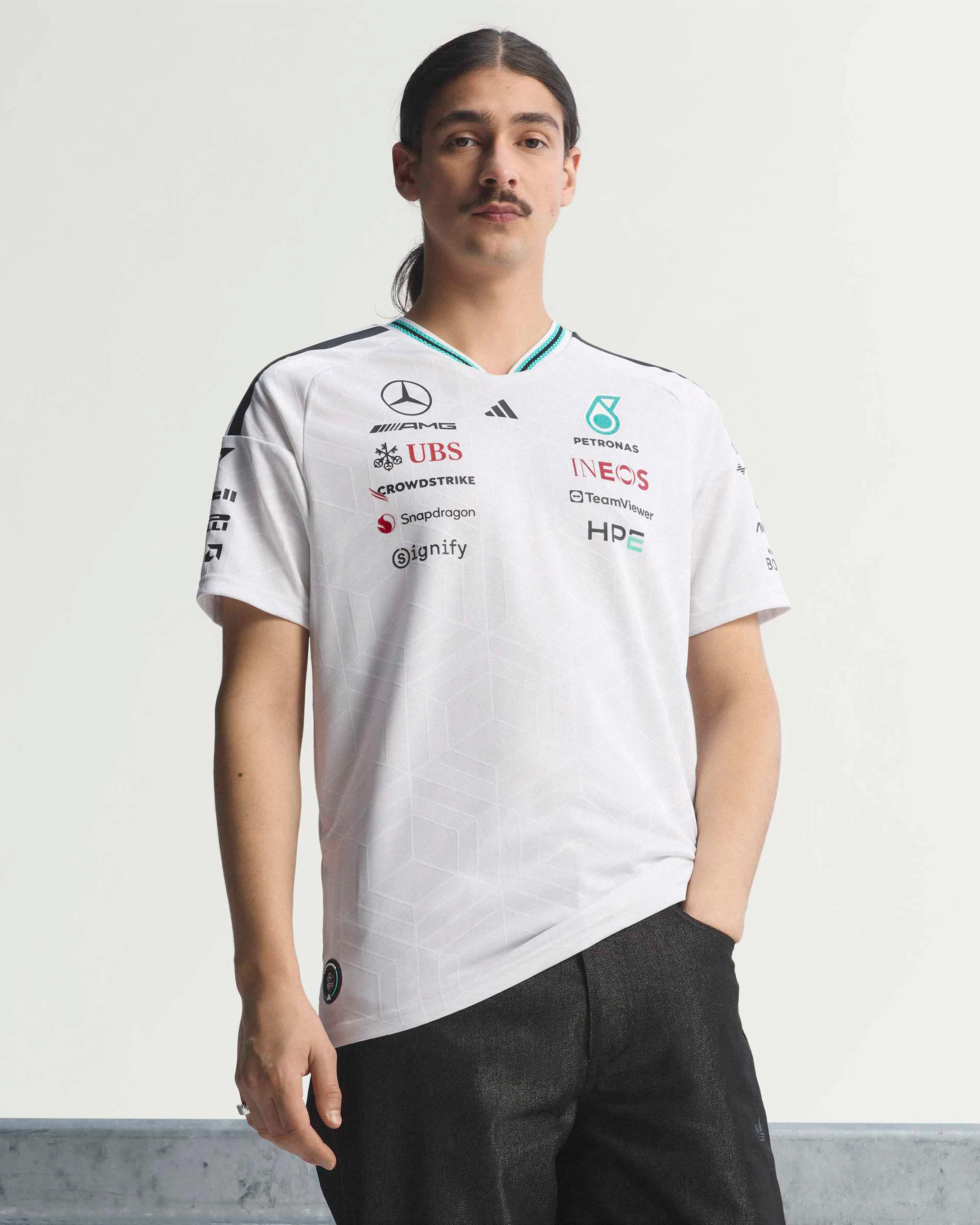Mens 2026 Authentic Driver Tee White - Image 6