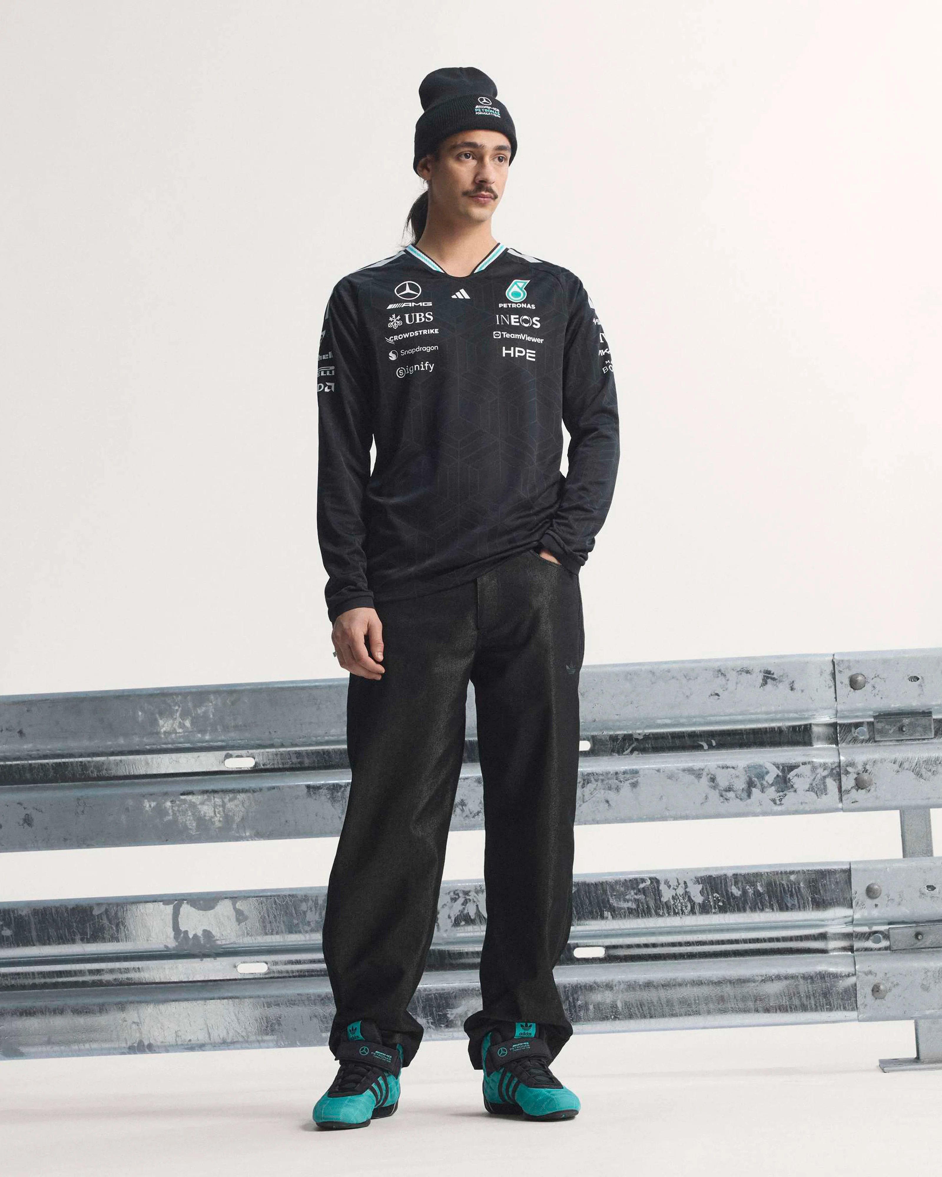 Mens 2026 Authentic Long-Sleeve Driver Tee Black - Image 10