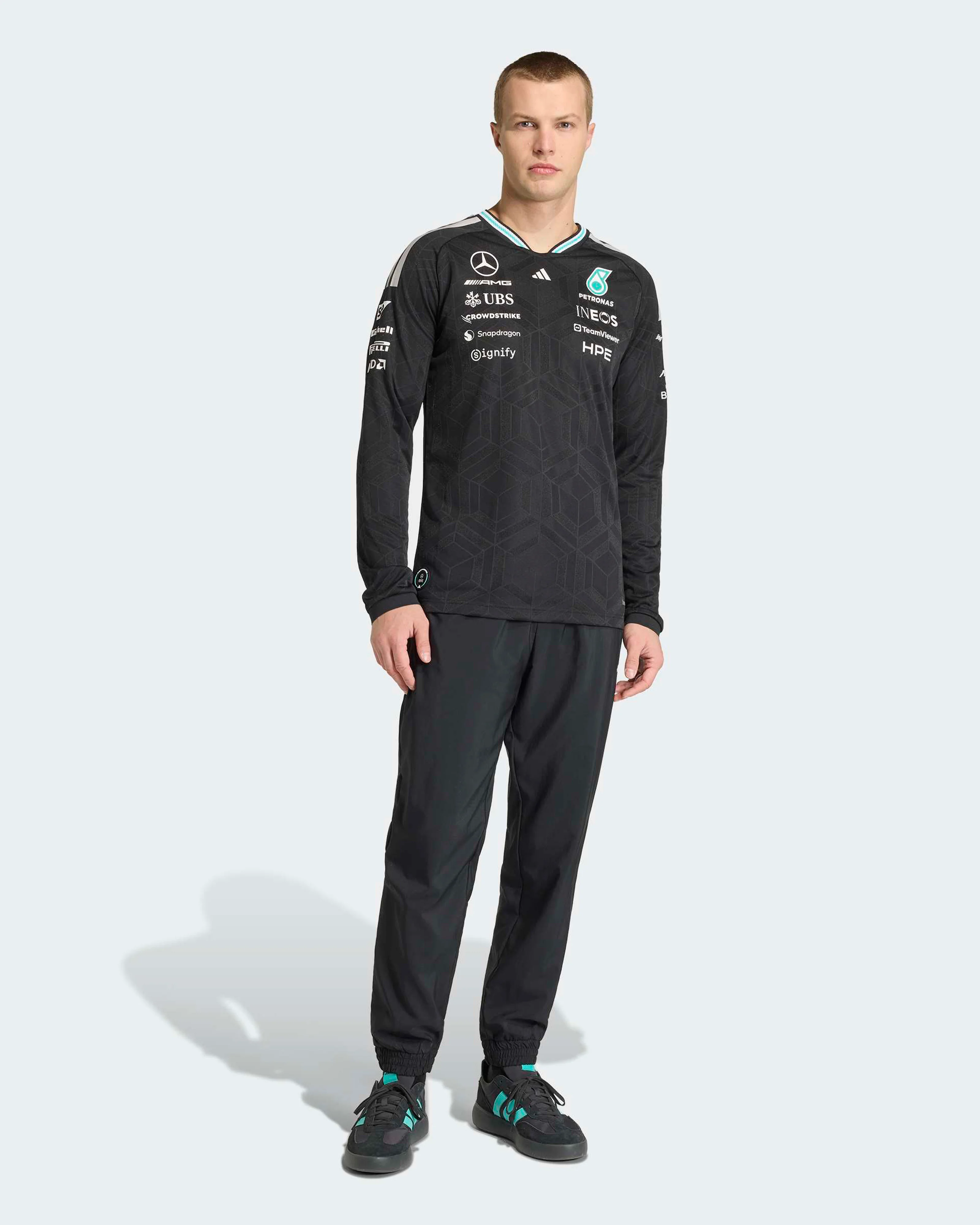 Mens 2026 Authentic Long-Sleeve Driver Tee Black - Image 5