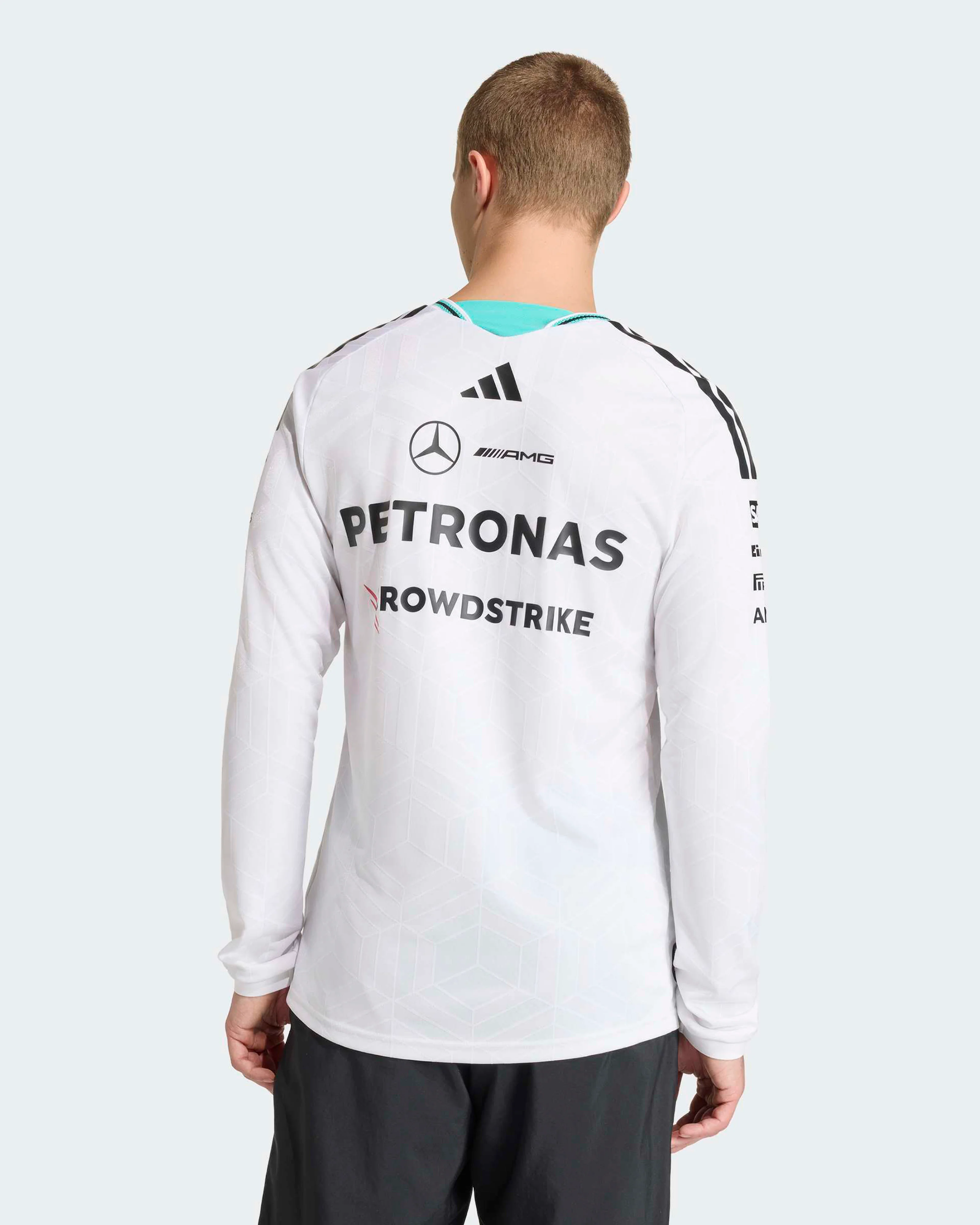 Mens 2026 Authentic Long-Sleeve Driver Tee White - Image 4