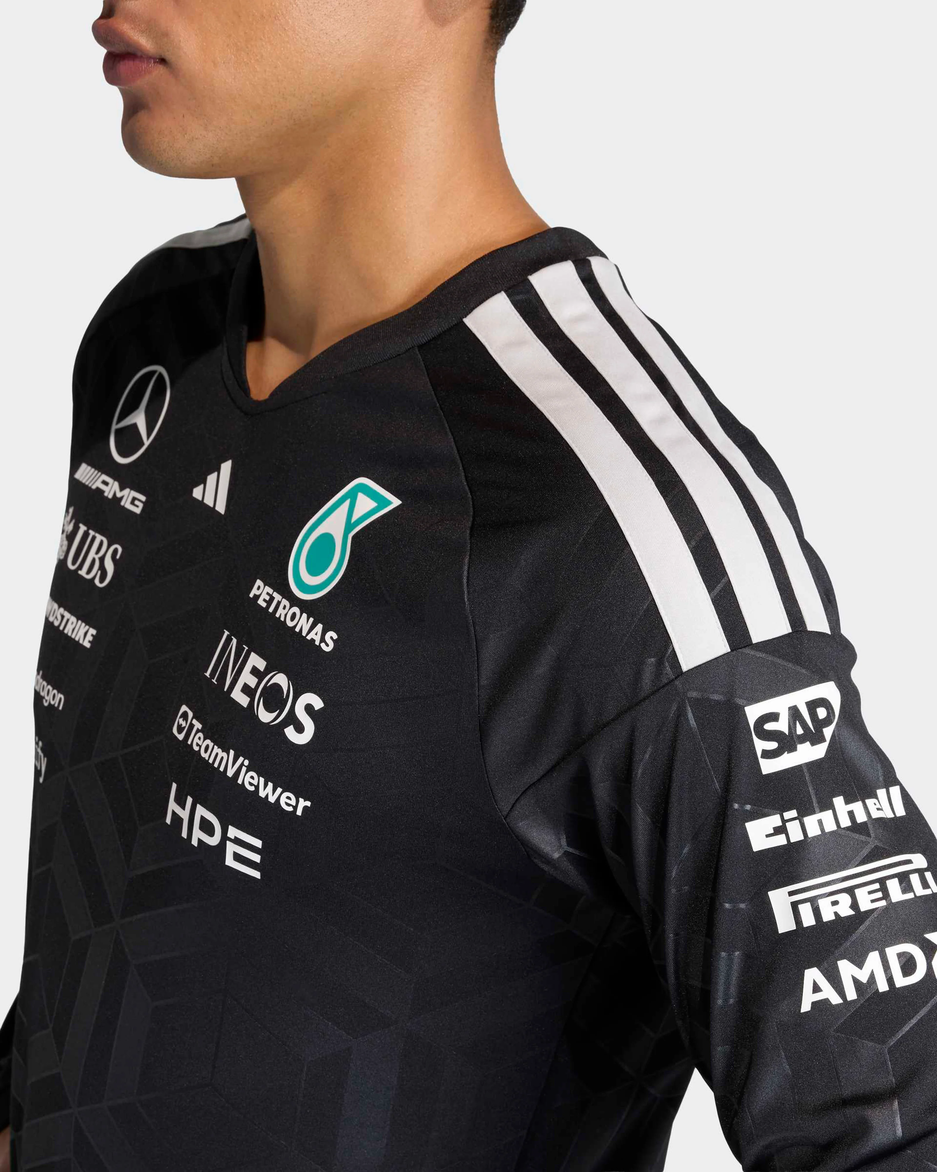 Mens 2026 Team Long-Sleeve Driver Tee Black - Image 5