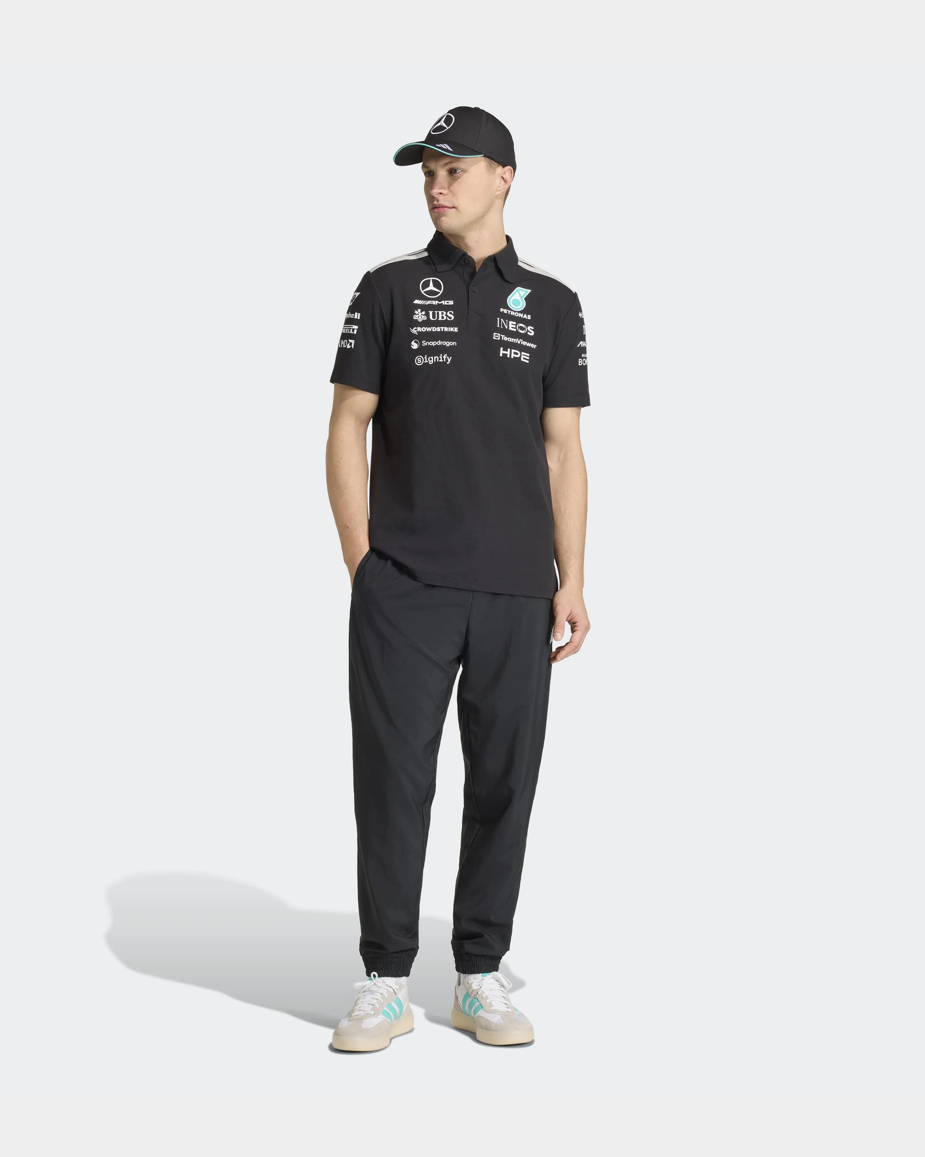 Mens 2026 Team Polo Black - Image 3