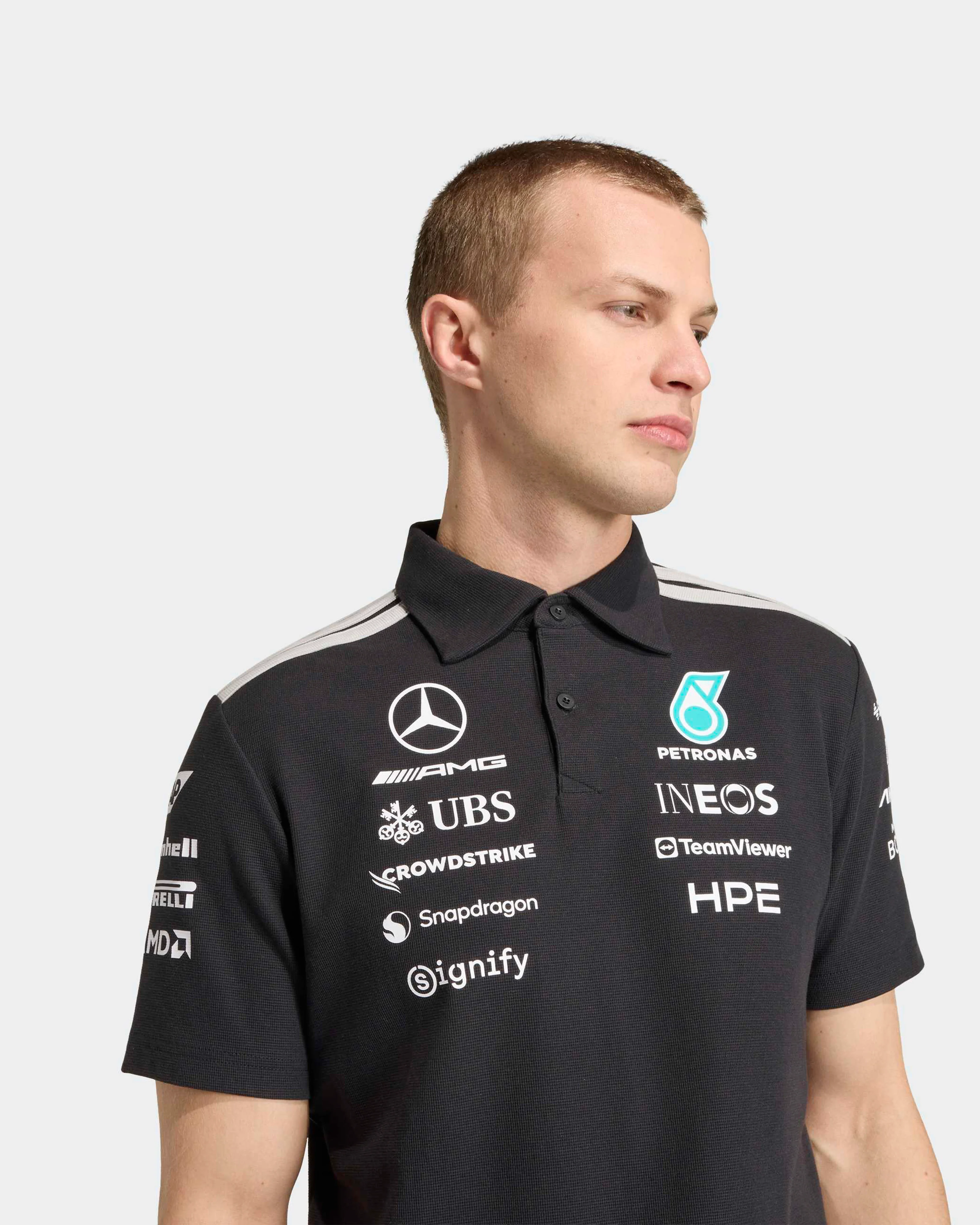 Mens 2026 Team Polo Black - Image 4