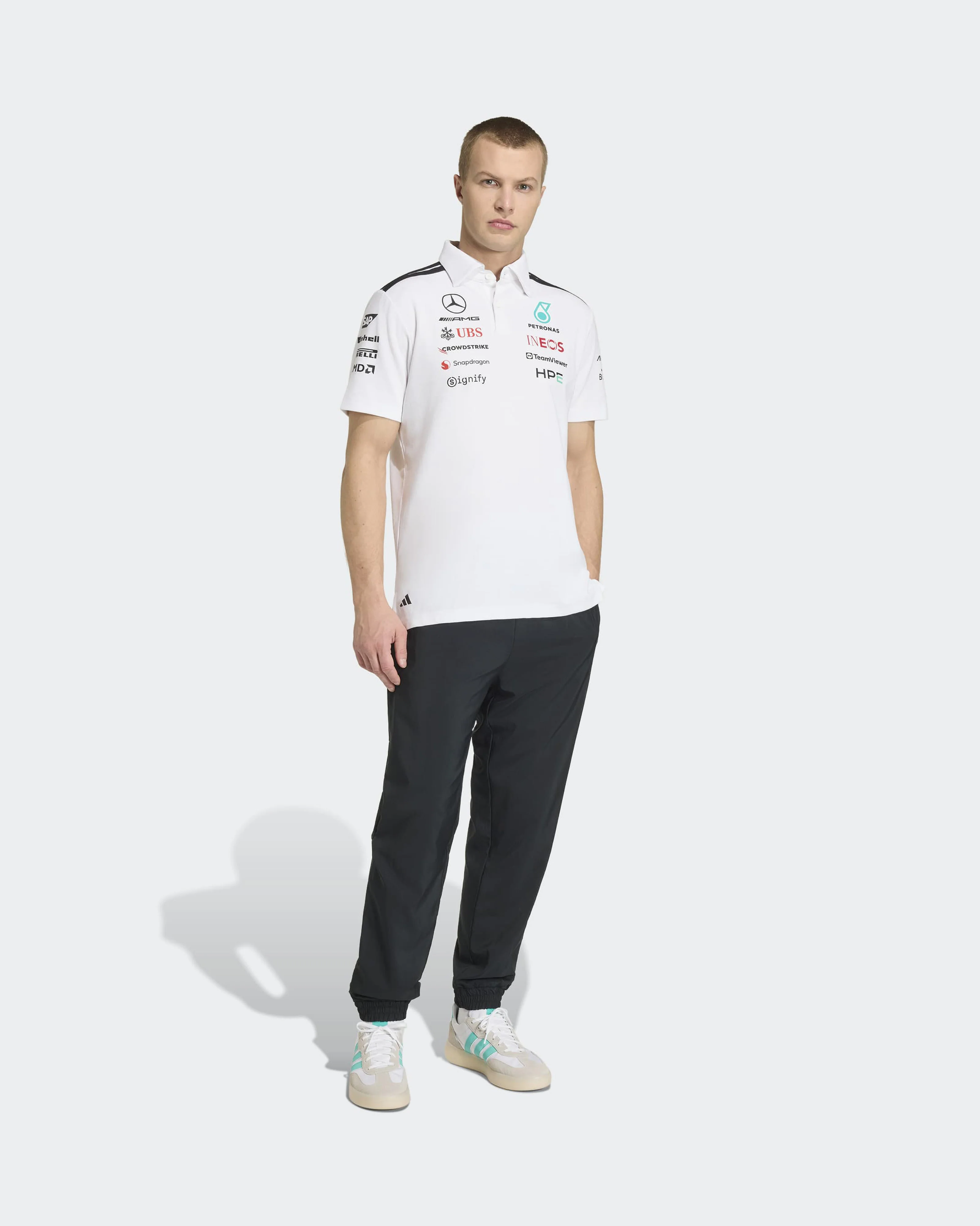 Mens 2026 Team Polo White - Image 3