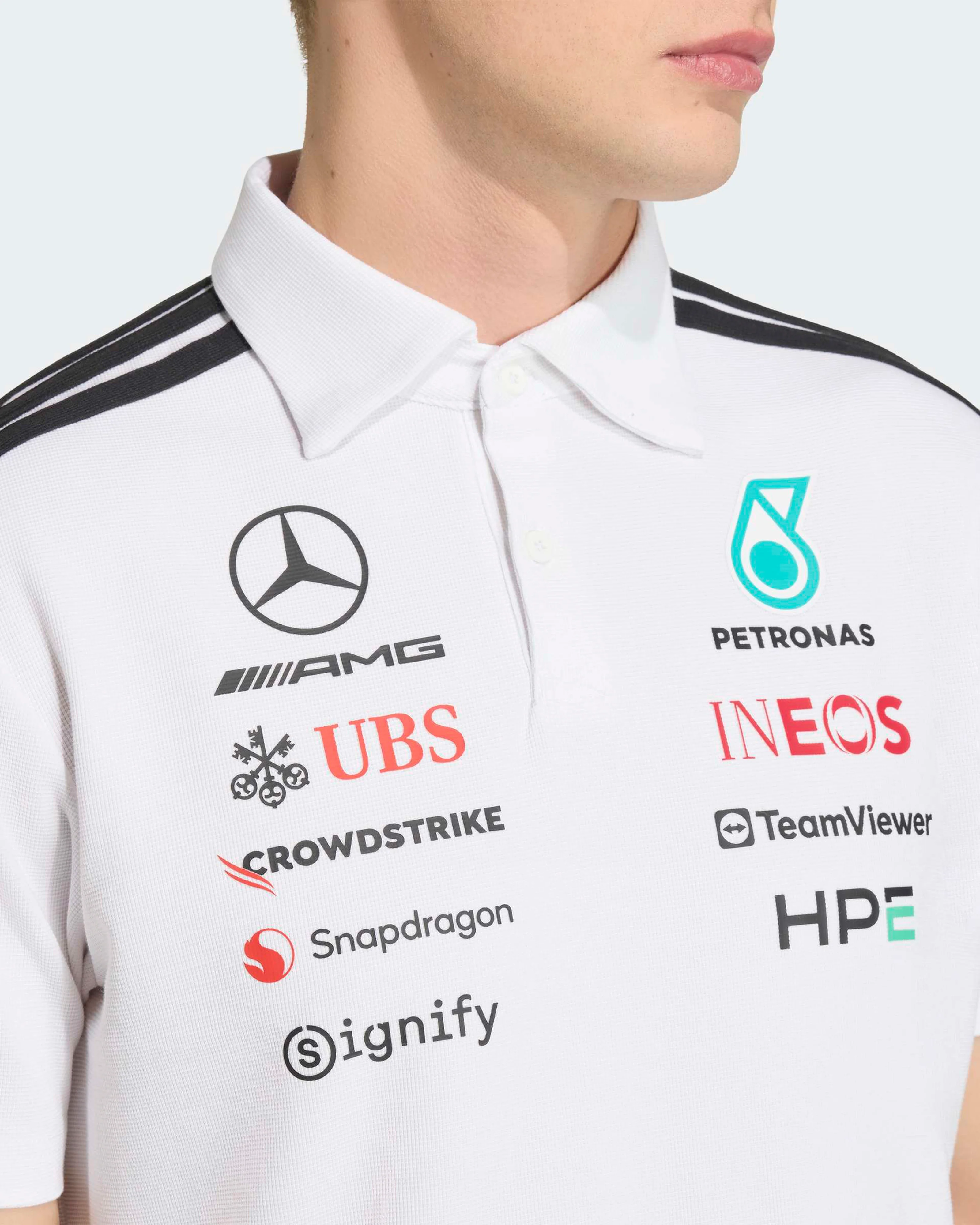 Mens 2026 Team Polo White - Image 4