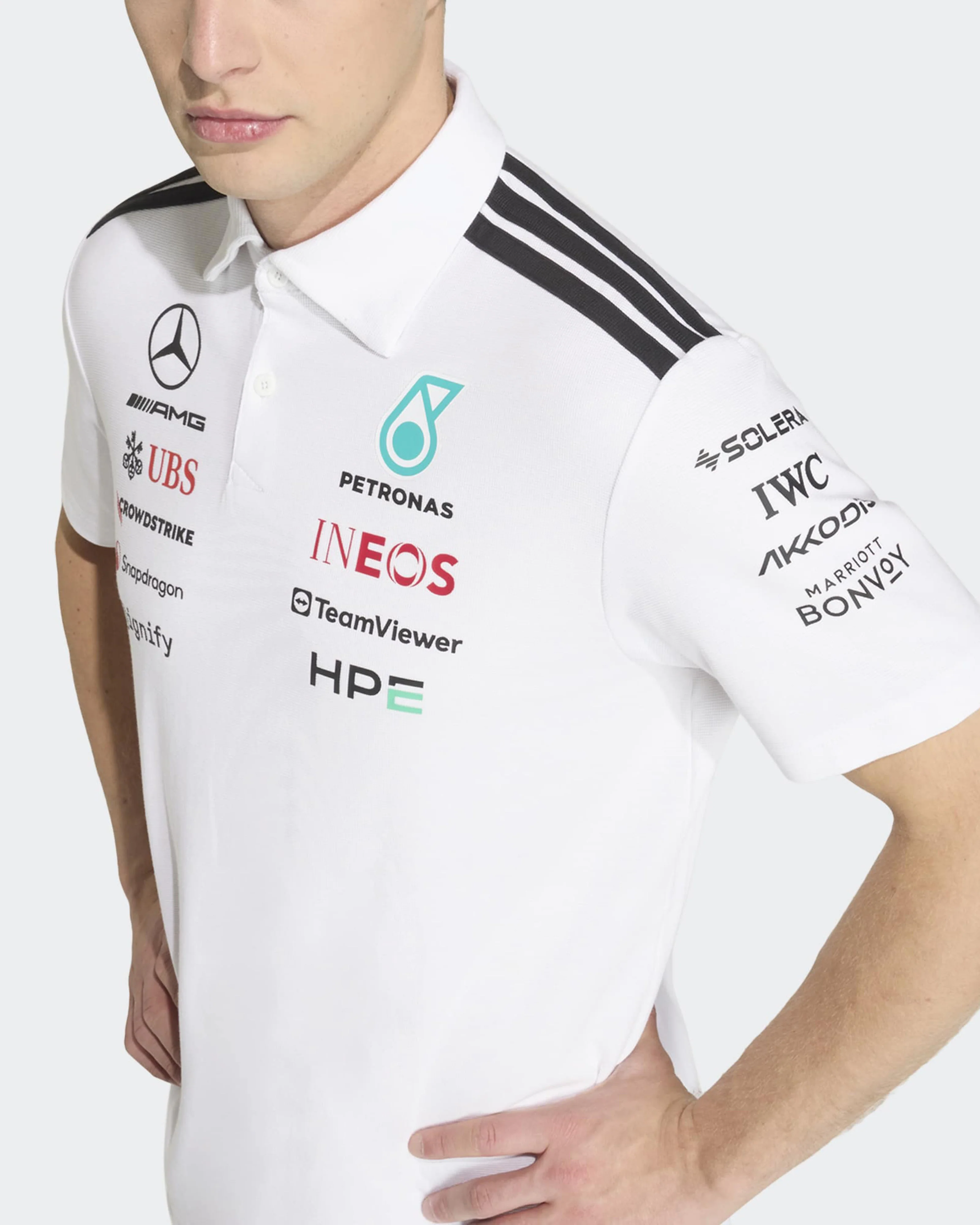 Mens 2026 Team Polo White - Image 5
