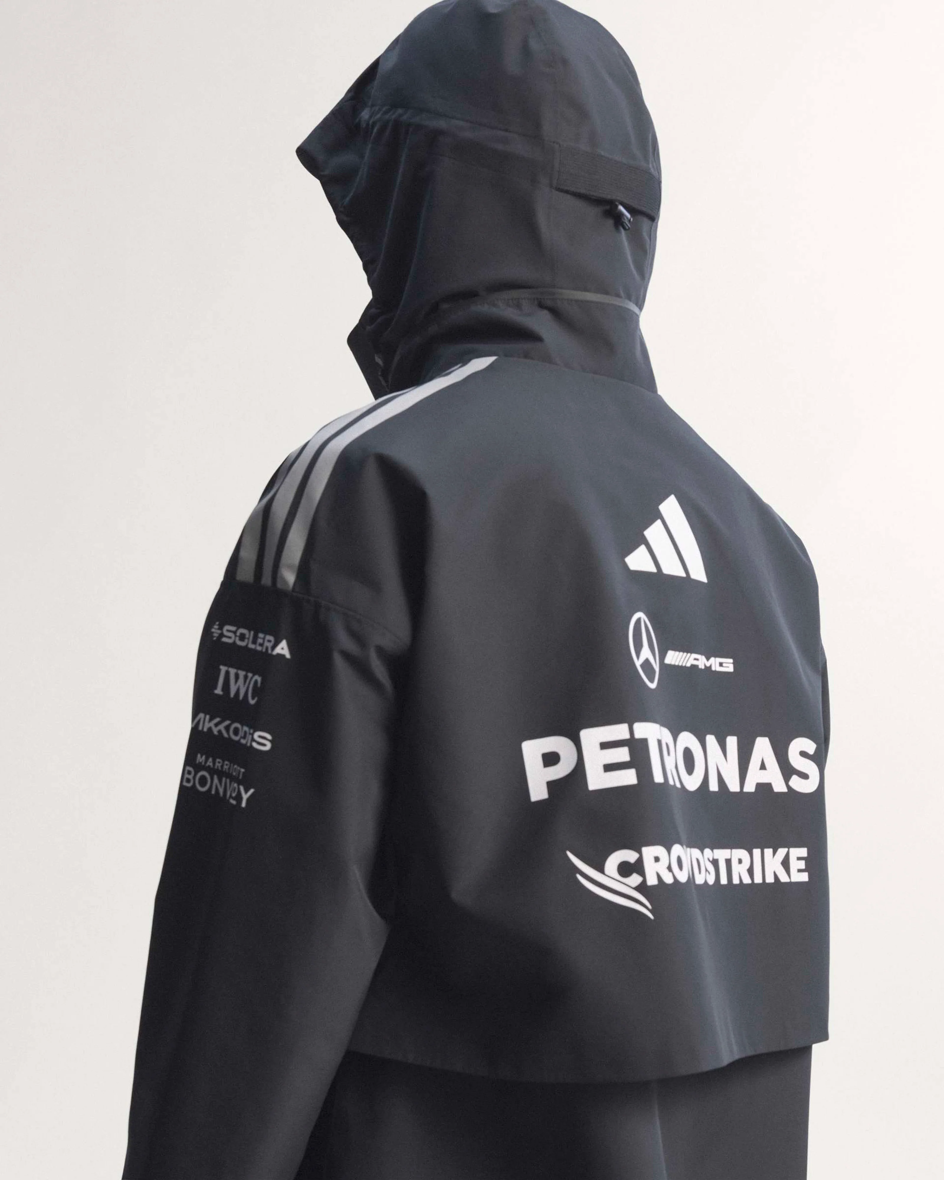 Mens 2026 Team Rain Parka Black - Image 11