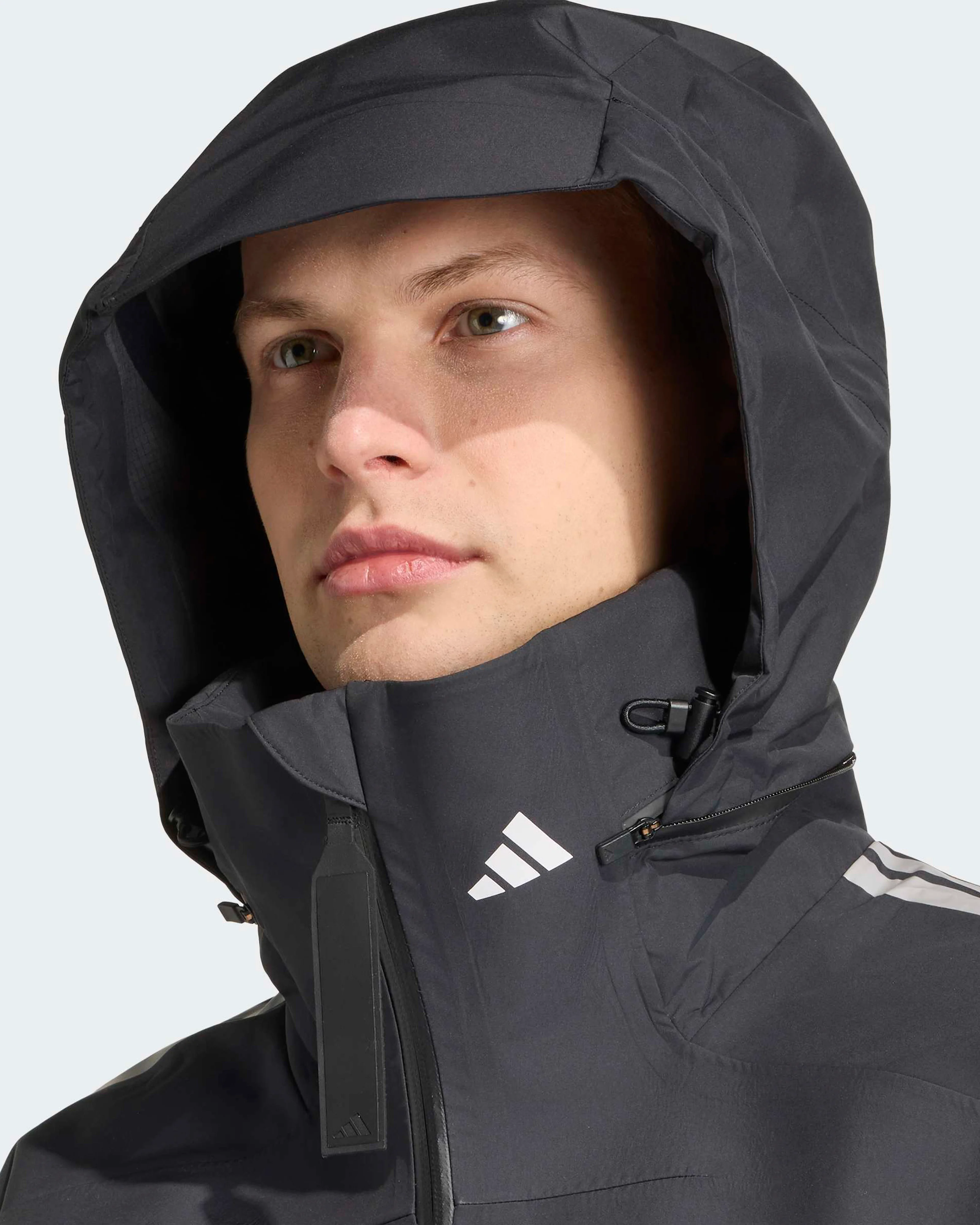 Mens 2026 Team Rain Parka Black - Image 5