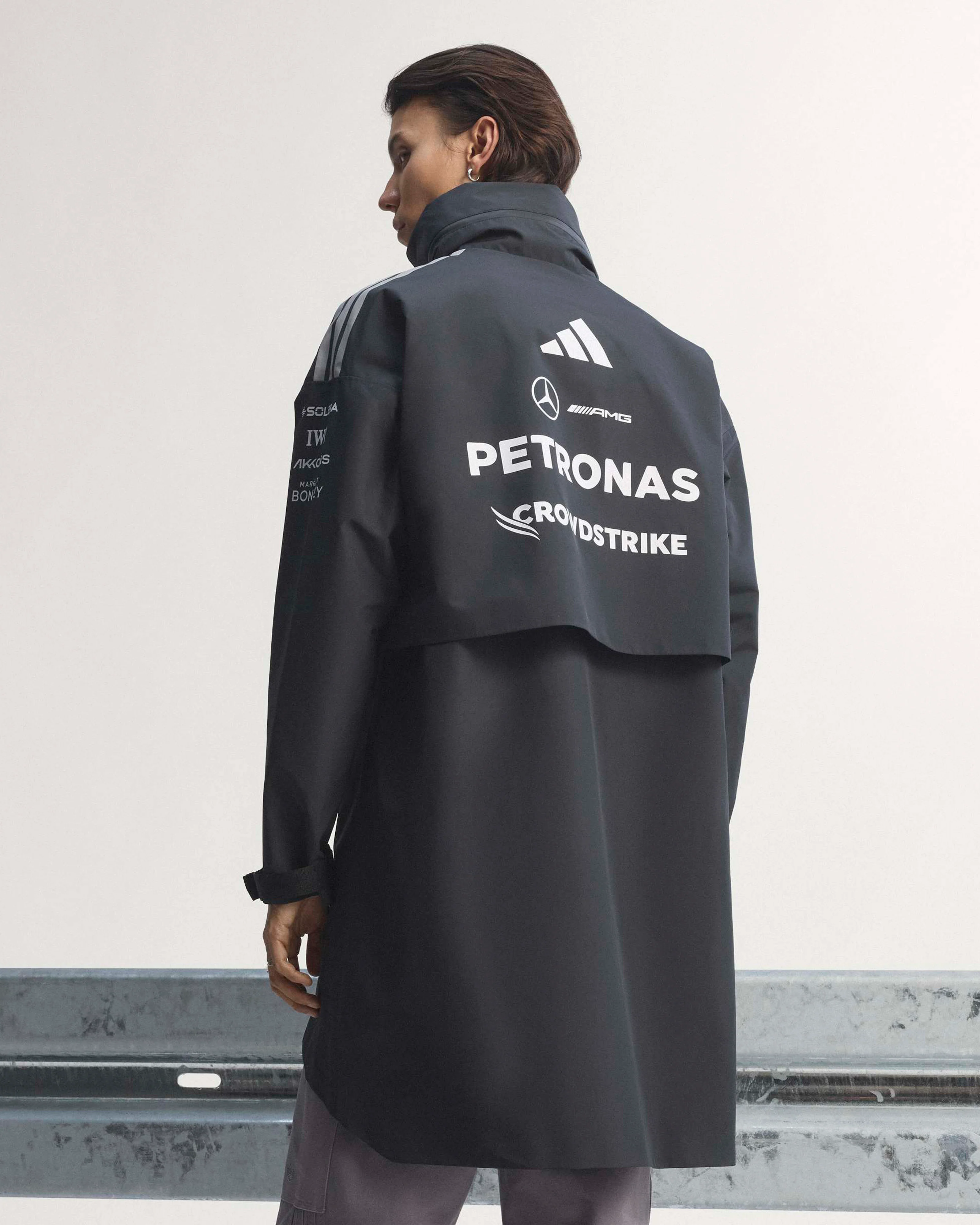 Mens 2026 Team Rain Parka Black - Image 7