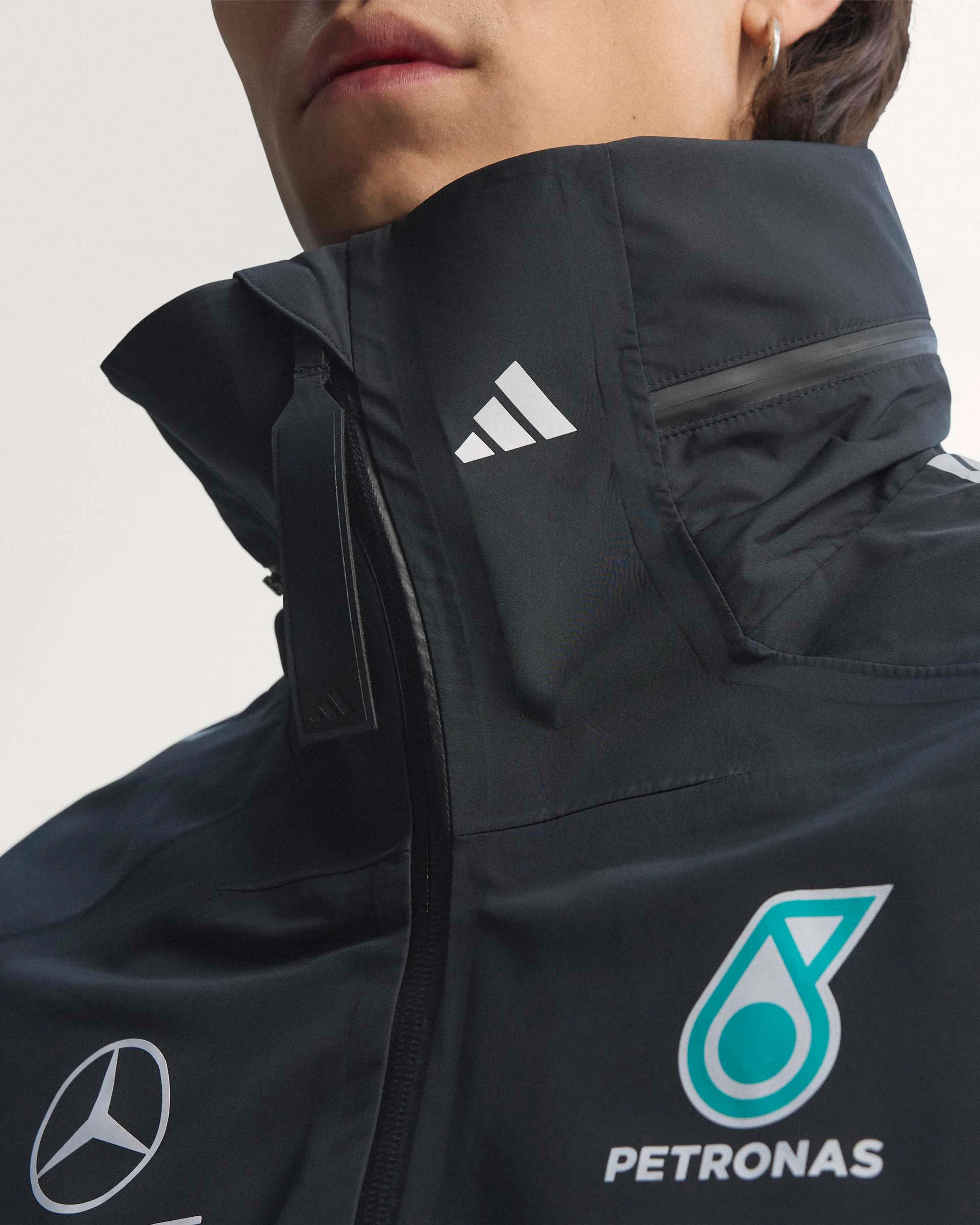 Mens 2026 Team Rain Parka Black - Image 8