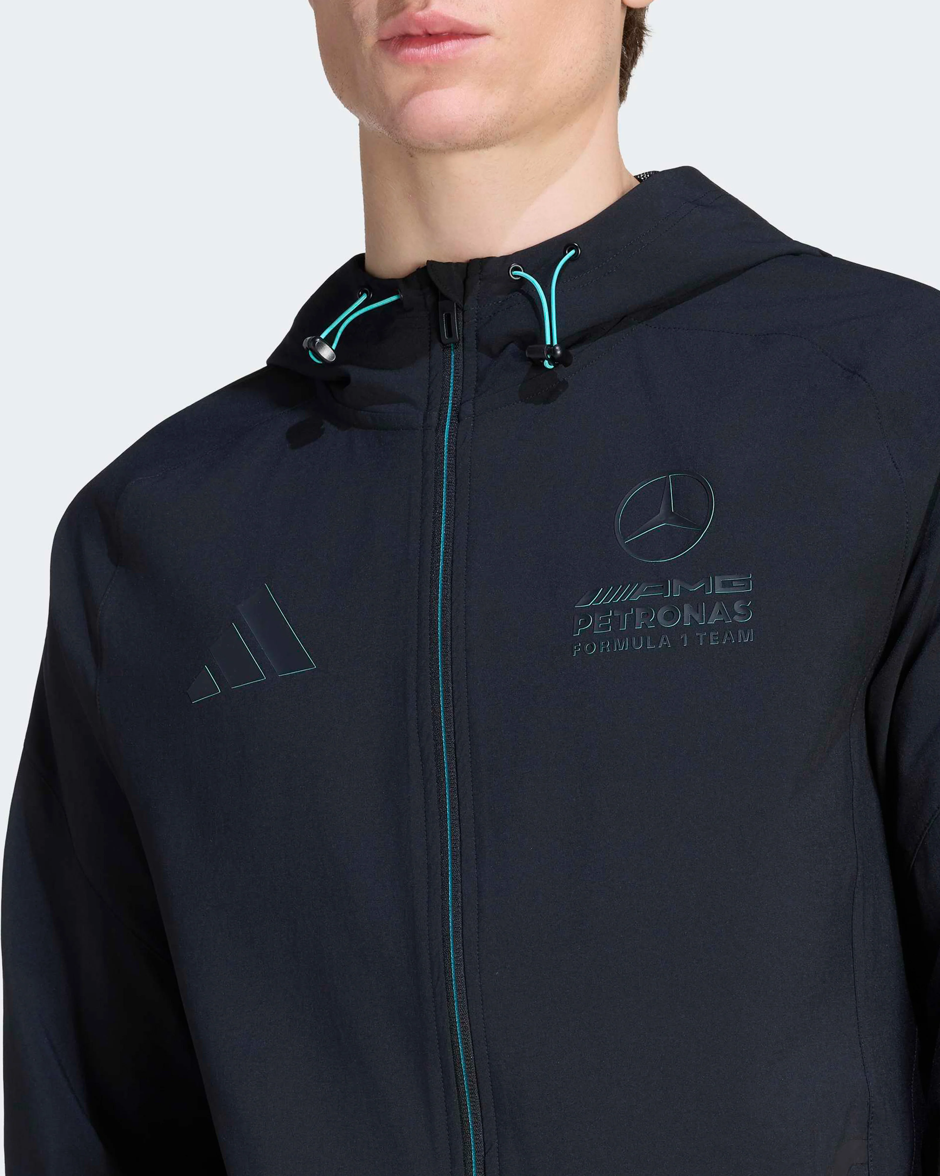 Mens Lights Out Vis Tech Jacket Black - Image 4